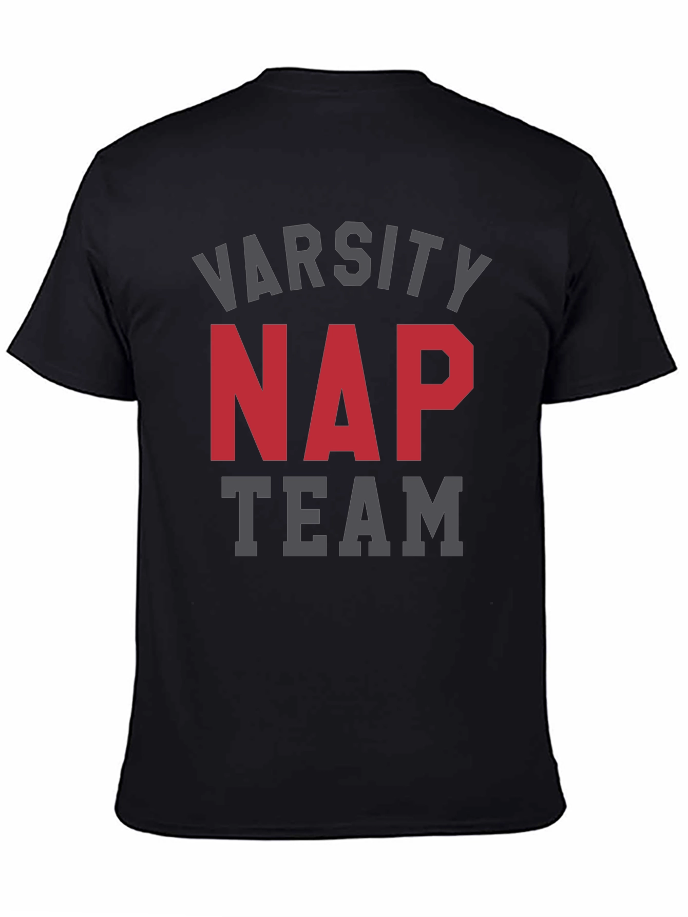 Varsity Nap Team Black T-Shirt