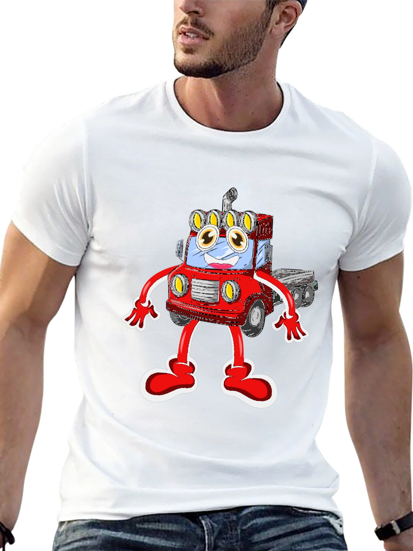 Cartoon Truck T-Shirt: Fun & Unique!