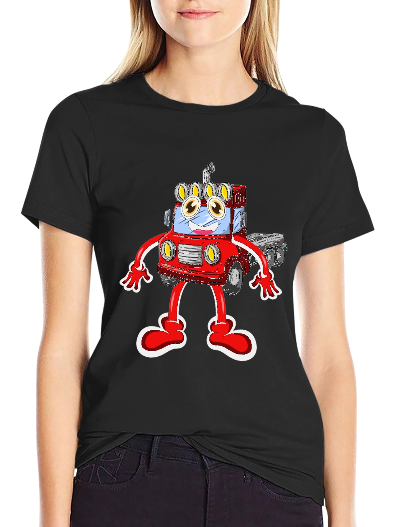 Cartoon Truck T-Shirt: Fun & Unique!
