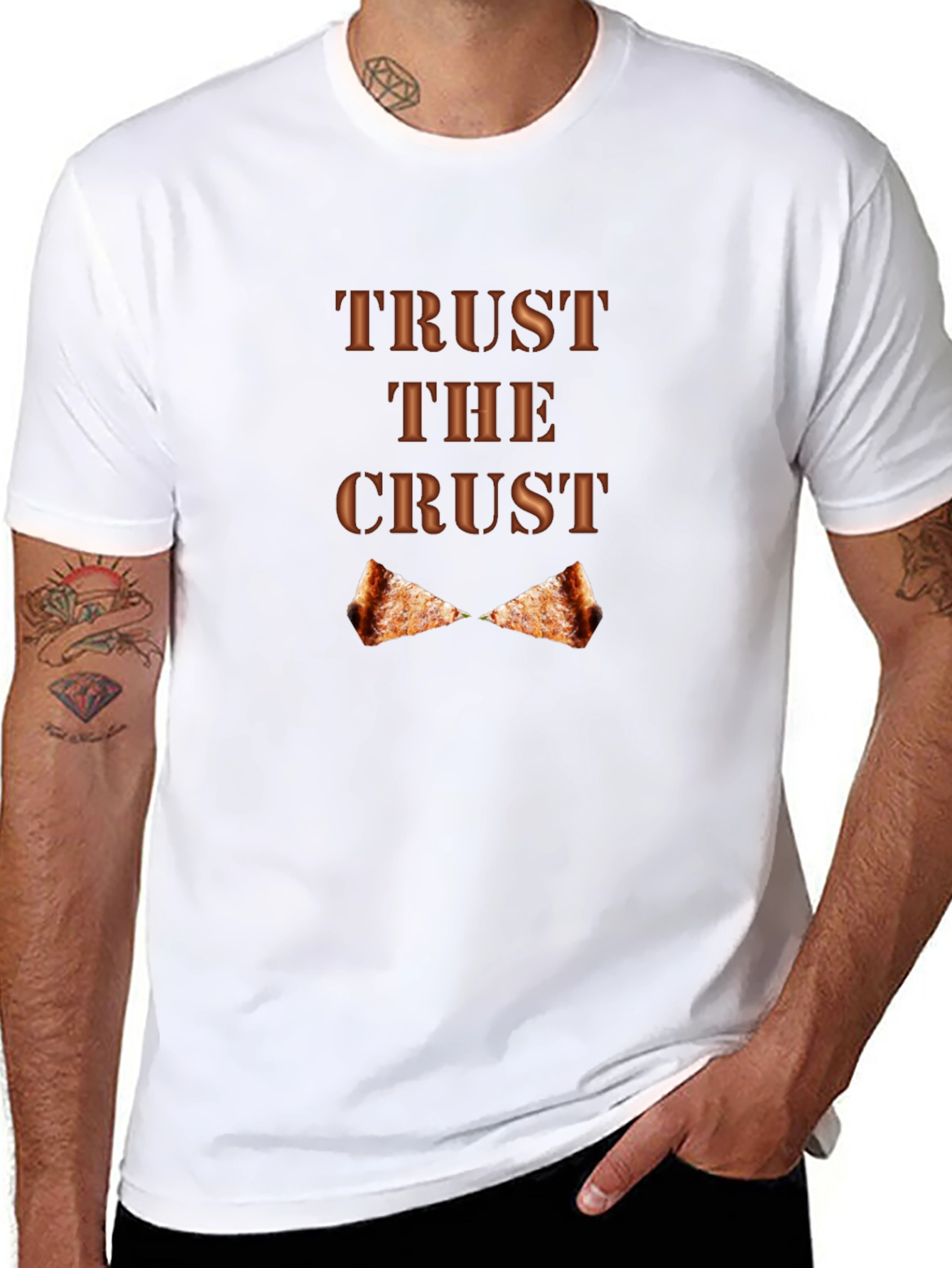 Trust the Crust Pizza Lover Graphic T-Shirt