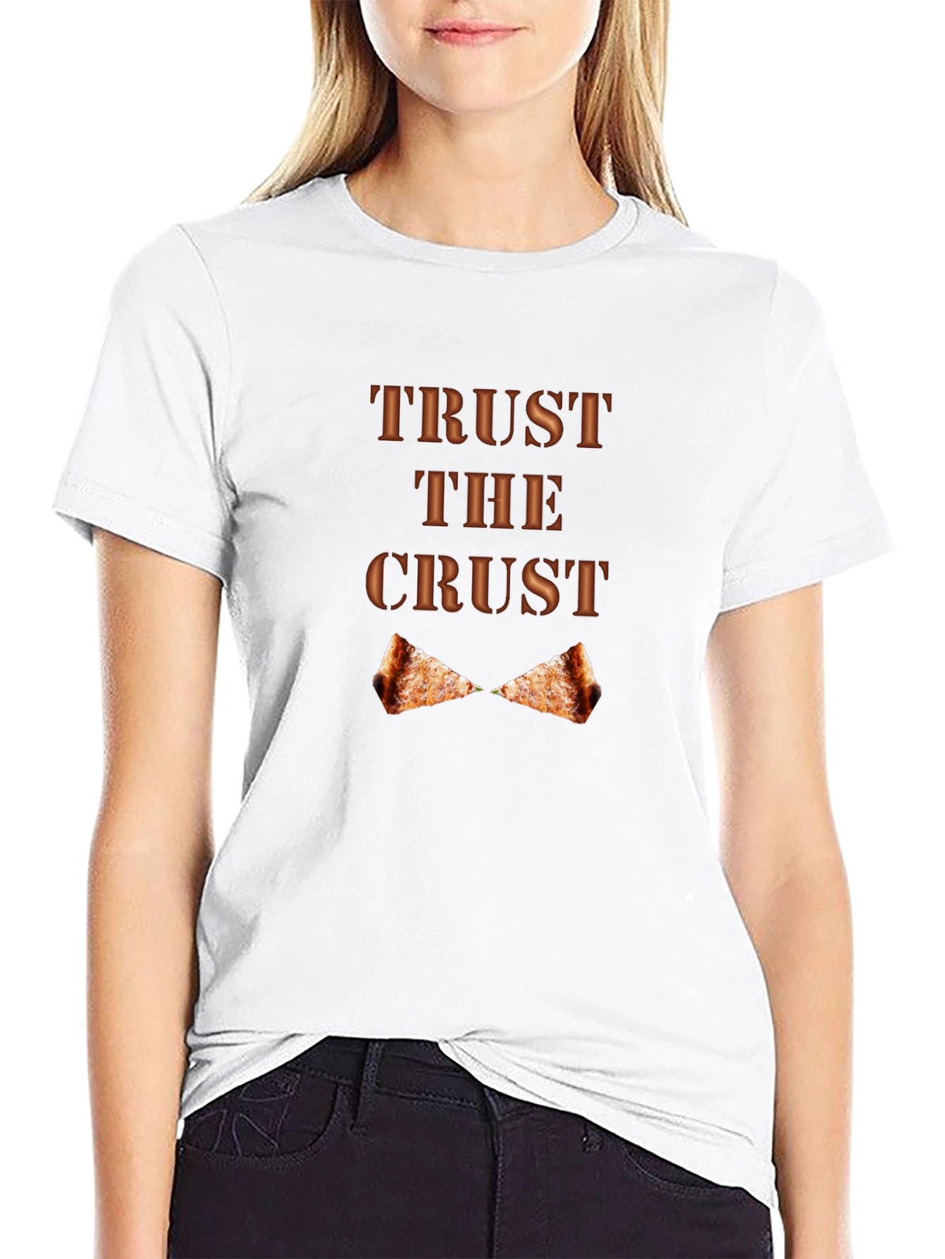 Trust the Crust Pizza Lover Graphic T-Shirt
