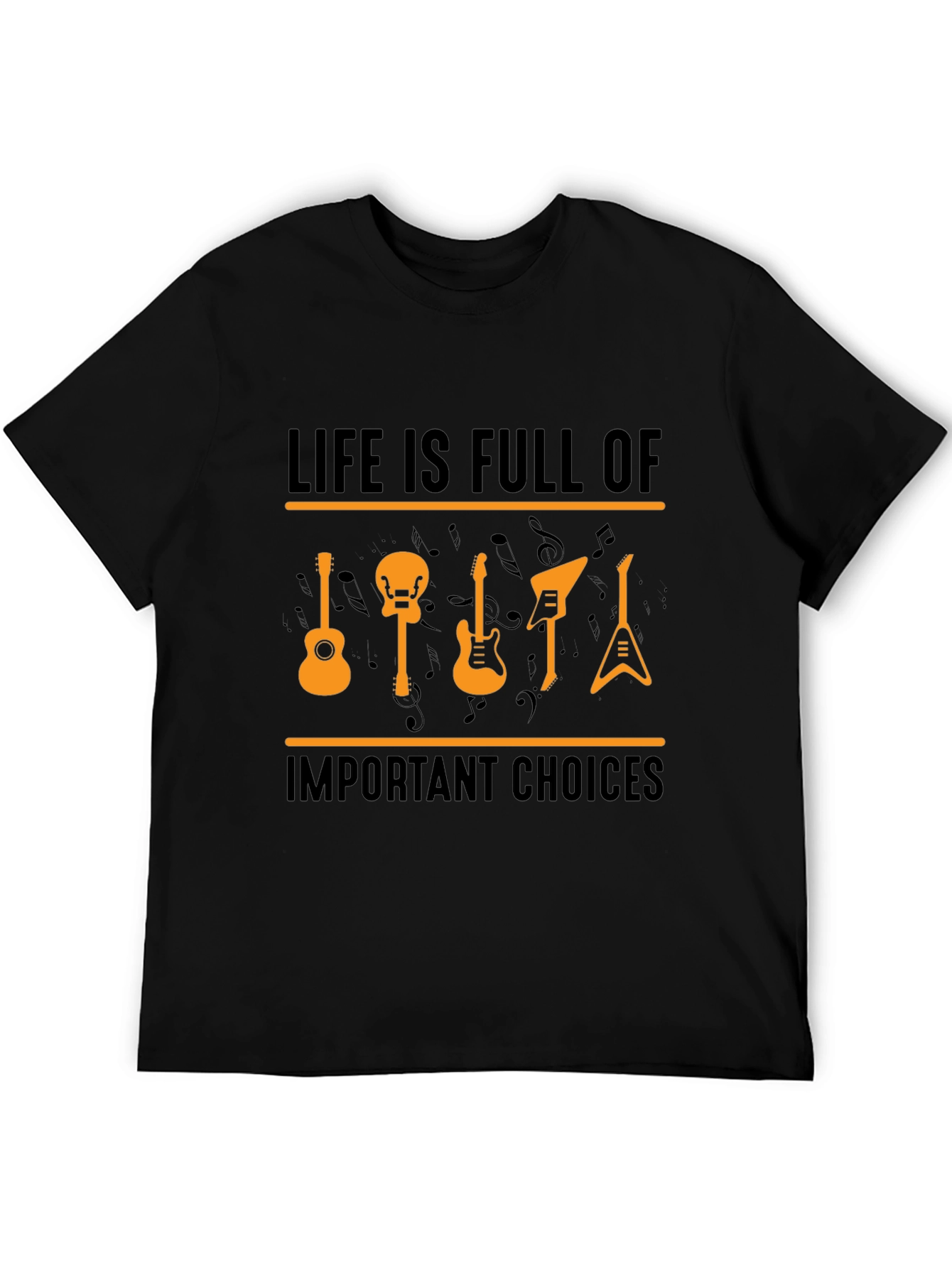 Life Is Full Of Important Choices Guitar T-Shirt