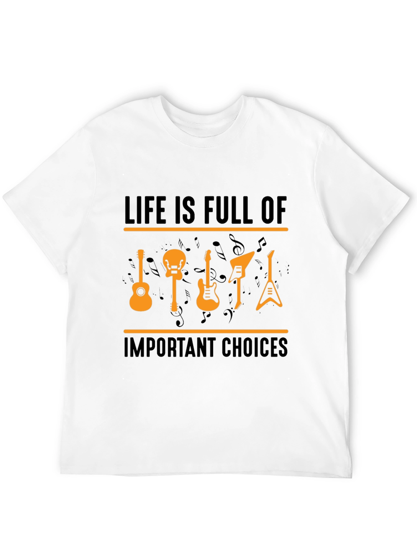 Life Is Full Of Important Choices Guitar T-Shirt