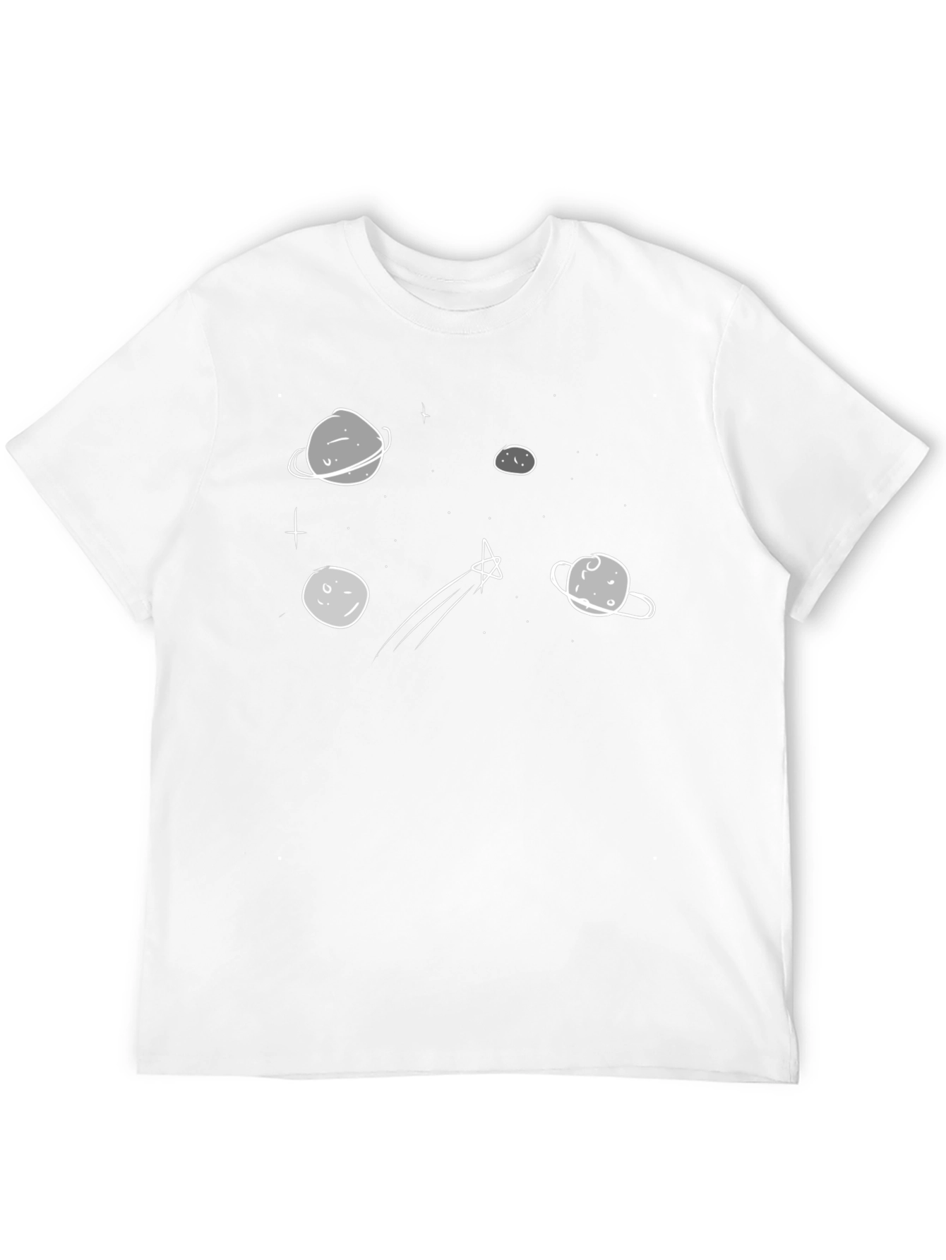 Black Space Print T-Shirt