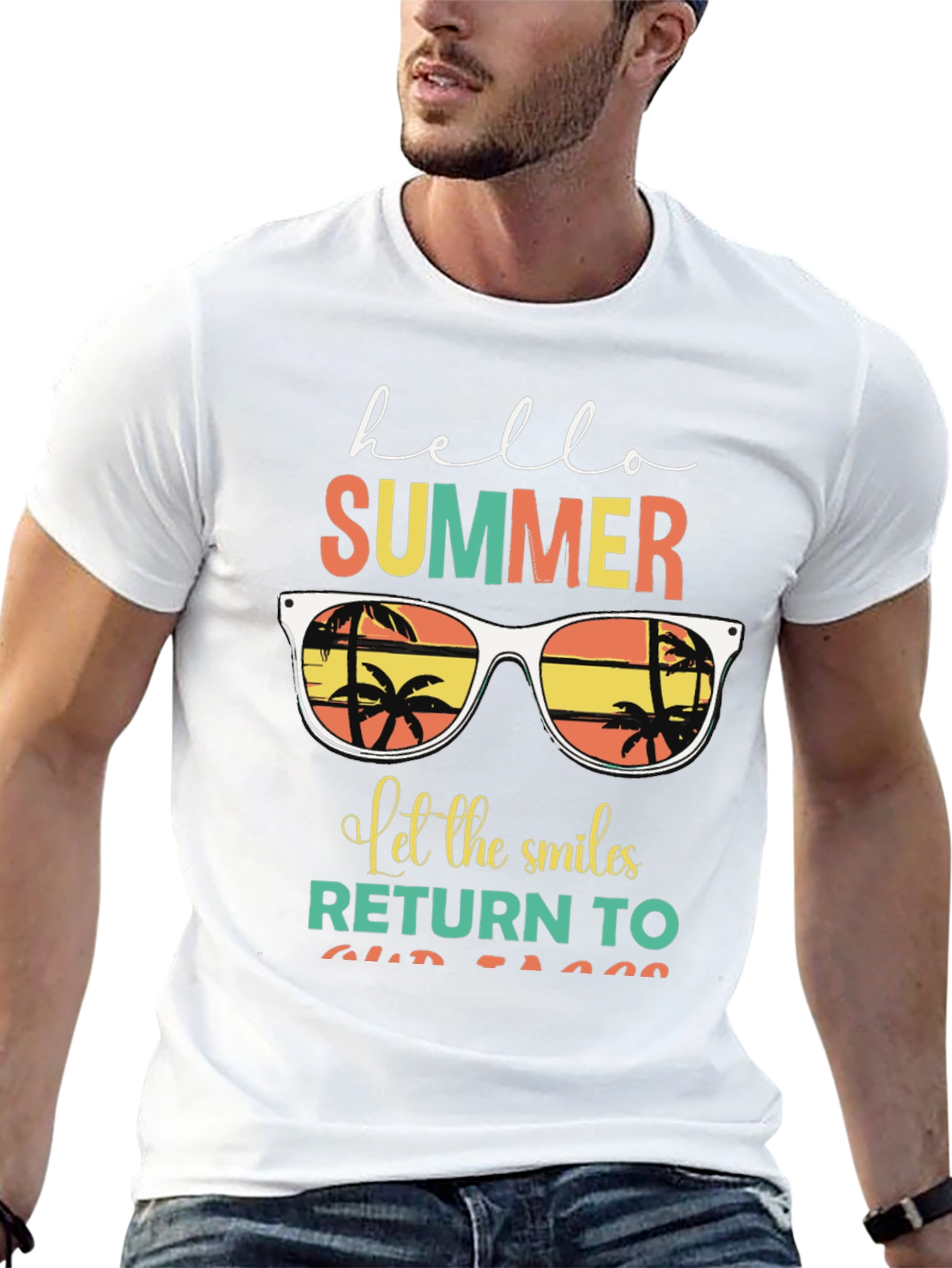 Hello Summer Graphic T-Shirt