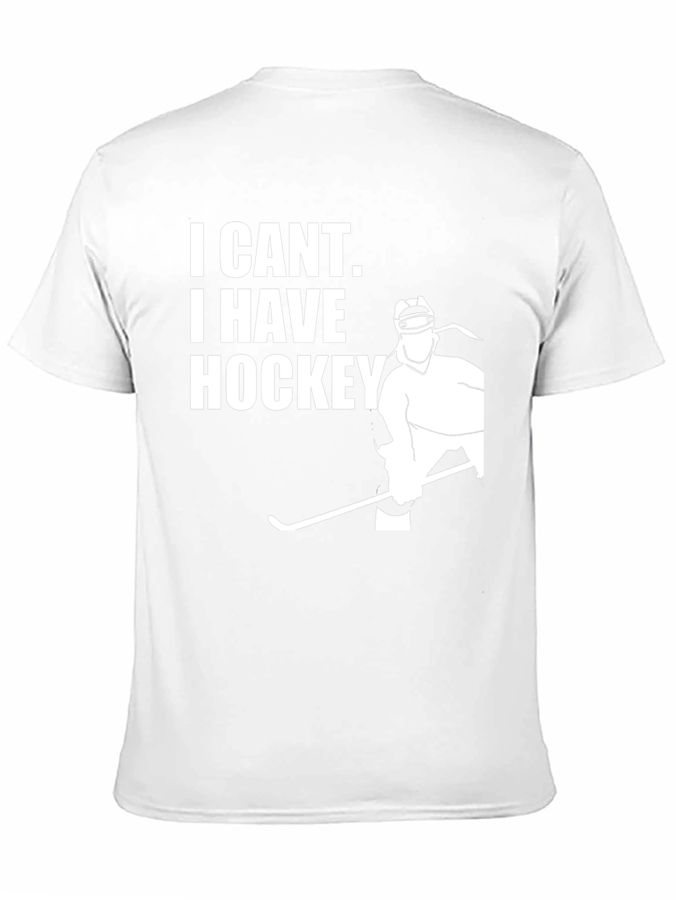 I Cant I Have Hockey Black T-Shirt