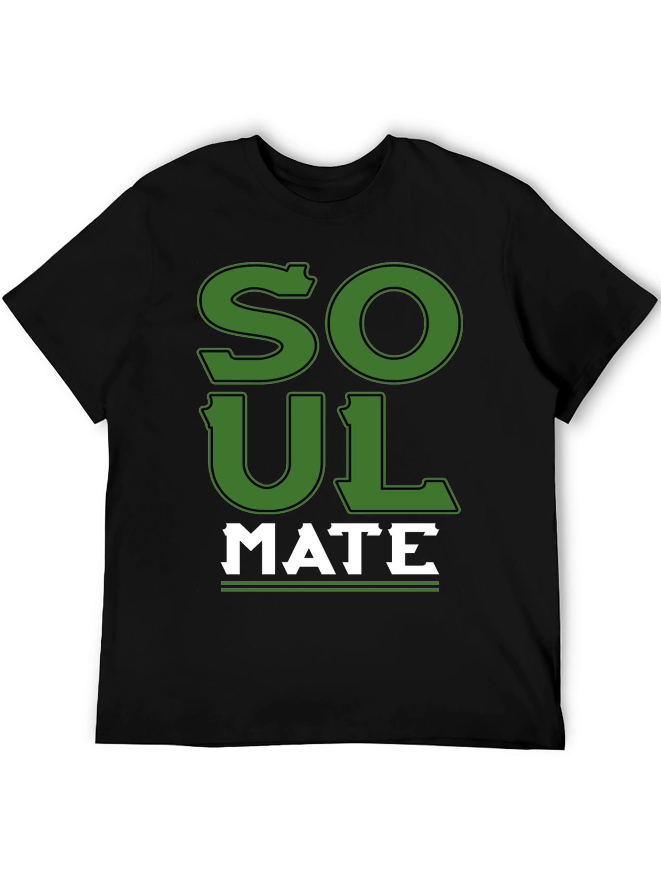 Soul Mate Graphic T-Shirt - Black Cotton Tee