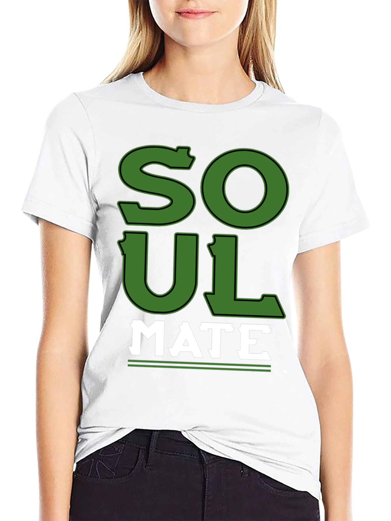 Soul Mate Graphic T-Shirt - Black Cotton Tee