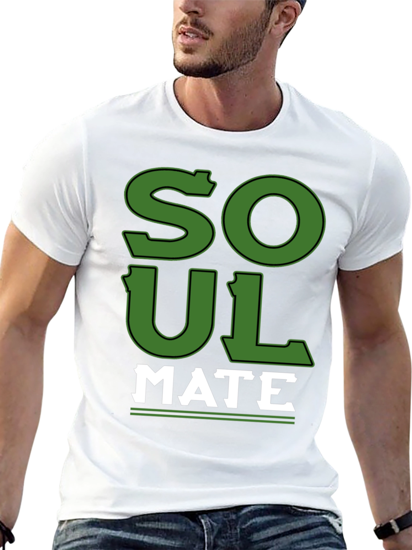 Soul Mate Graphic T-Shirt - Black Cotton Tee
