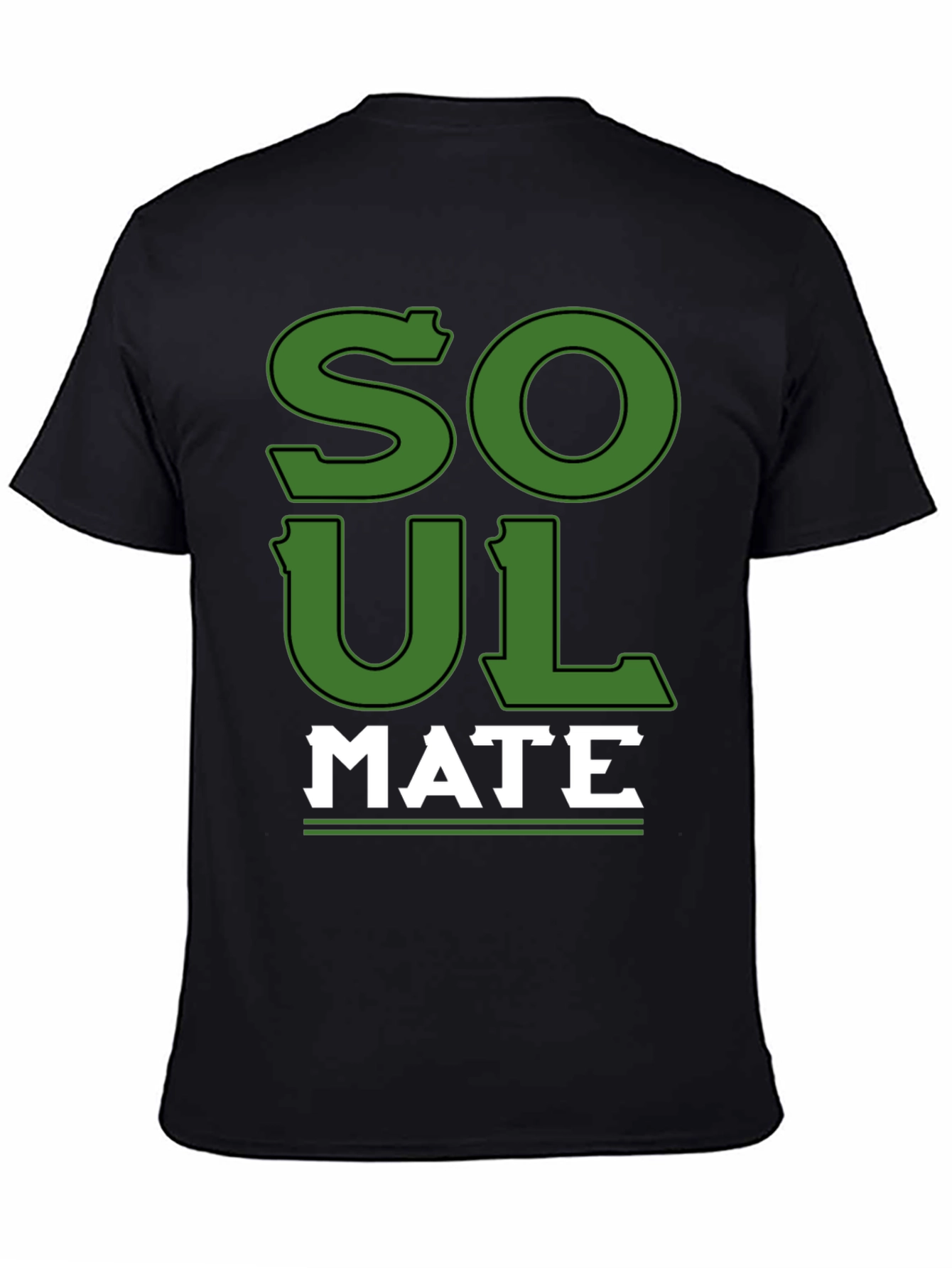 Soul Mate Graphic T-Shirt - Black Cotton Tee