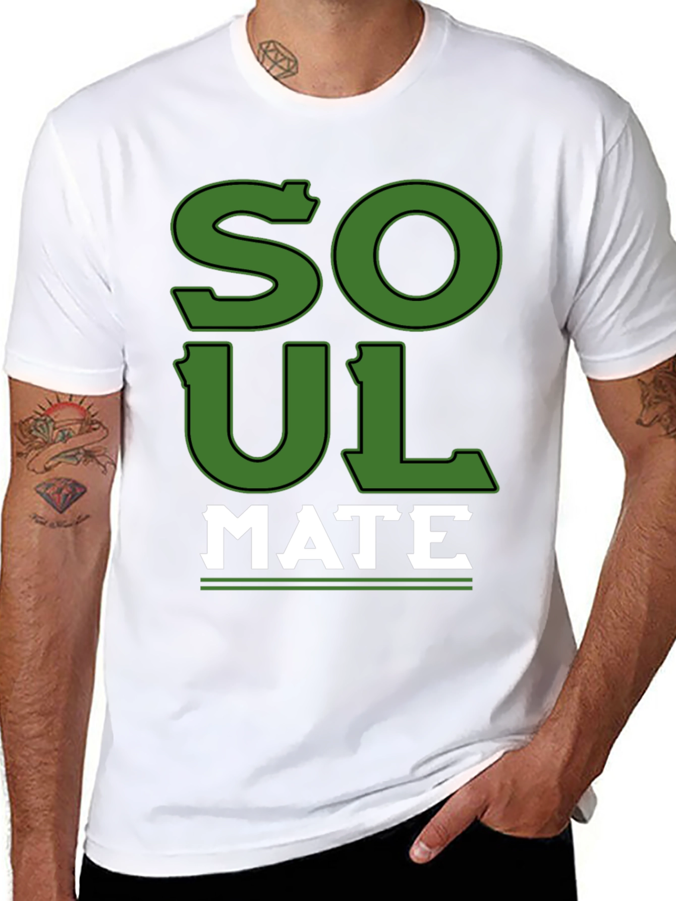 Soul Mate Graphic T-Shirt - Black Cotton Tee