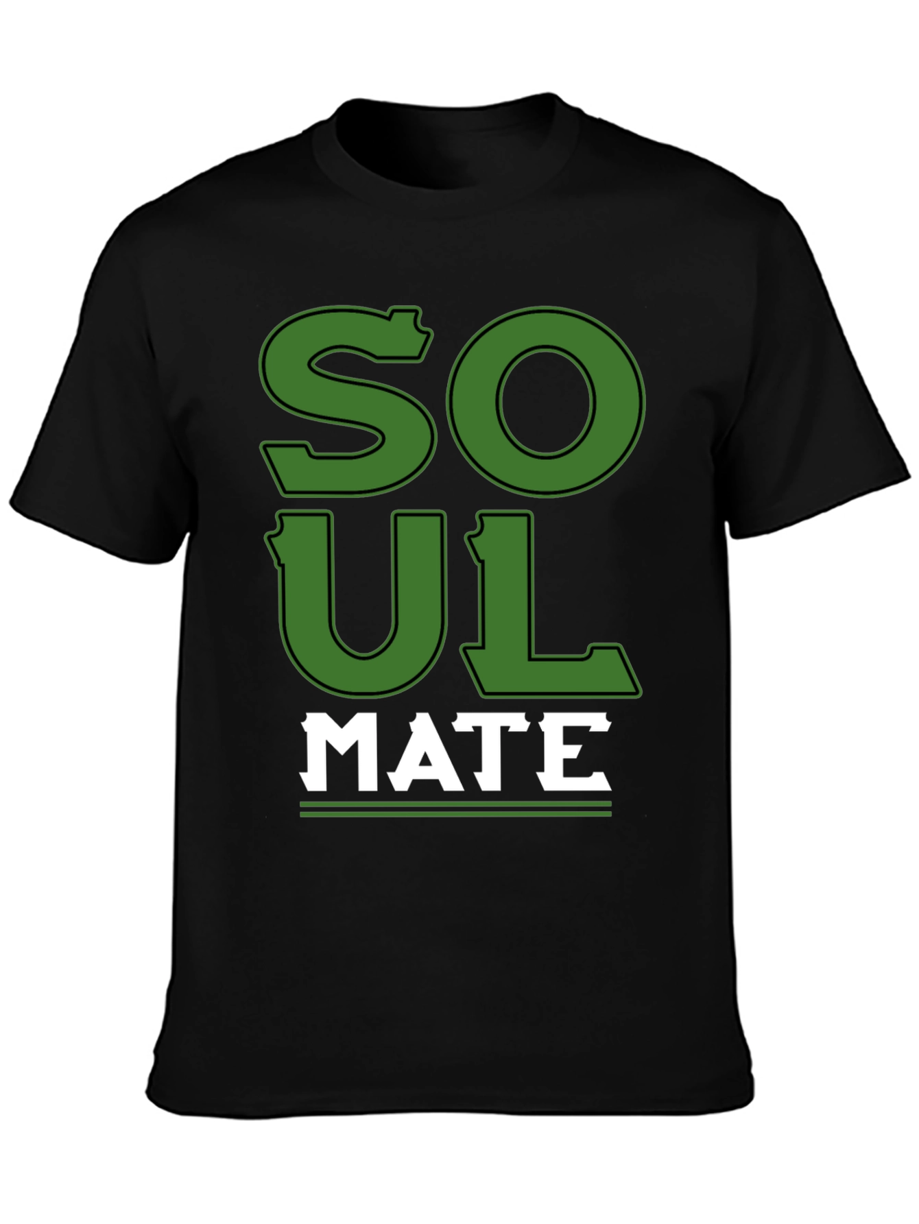 Soul Mate Graphic T-Shirt - Black Cotton Tee