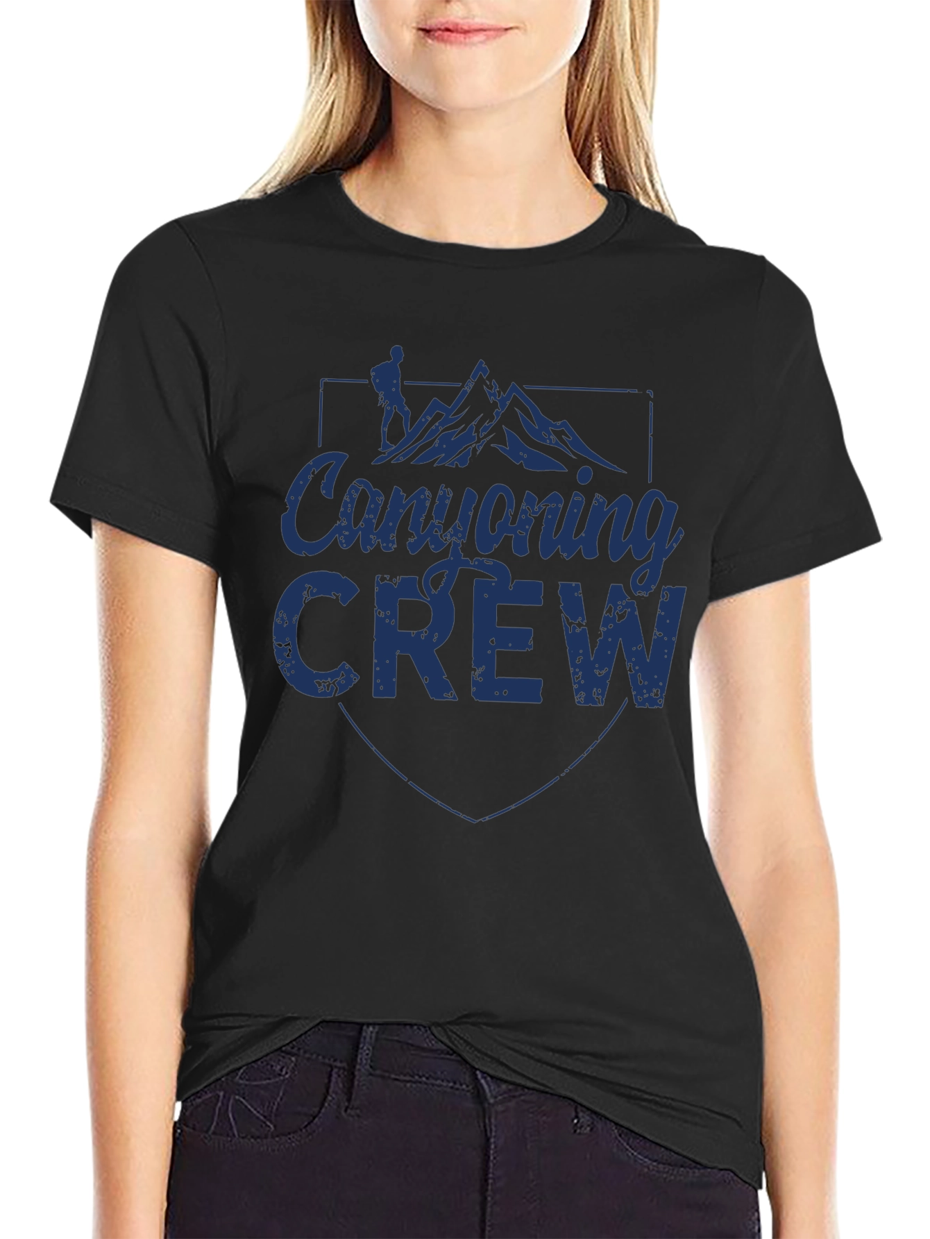 Canyoning Crew Black T-Shirt - Adventure Apparel