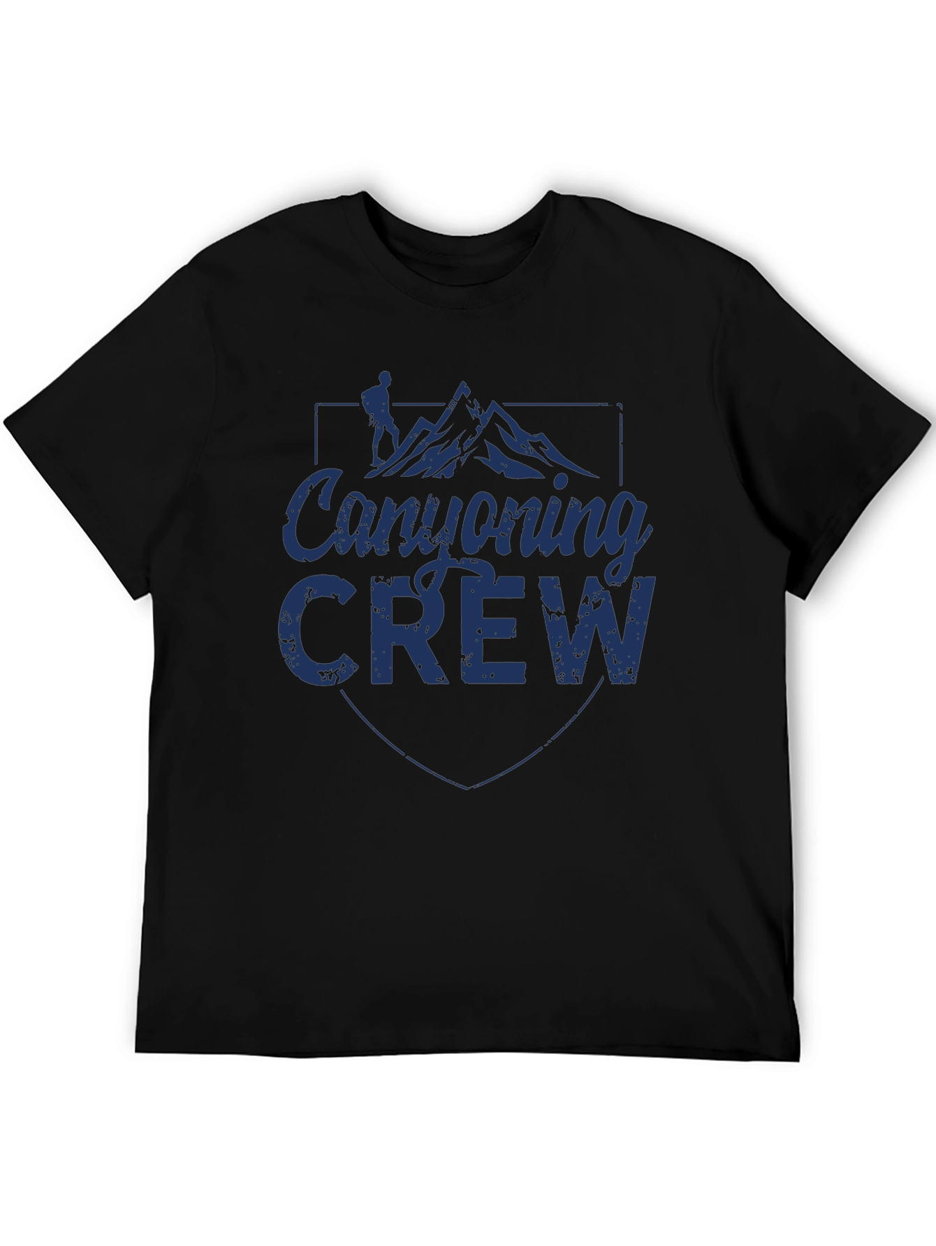 Canyoning Crew Black T-Shirt - Adventure Apparel