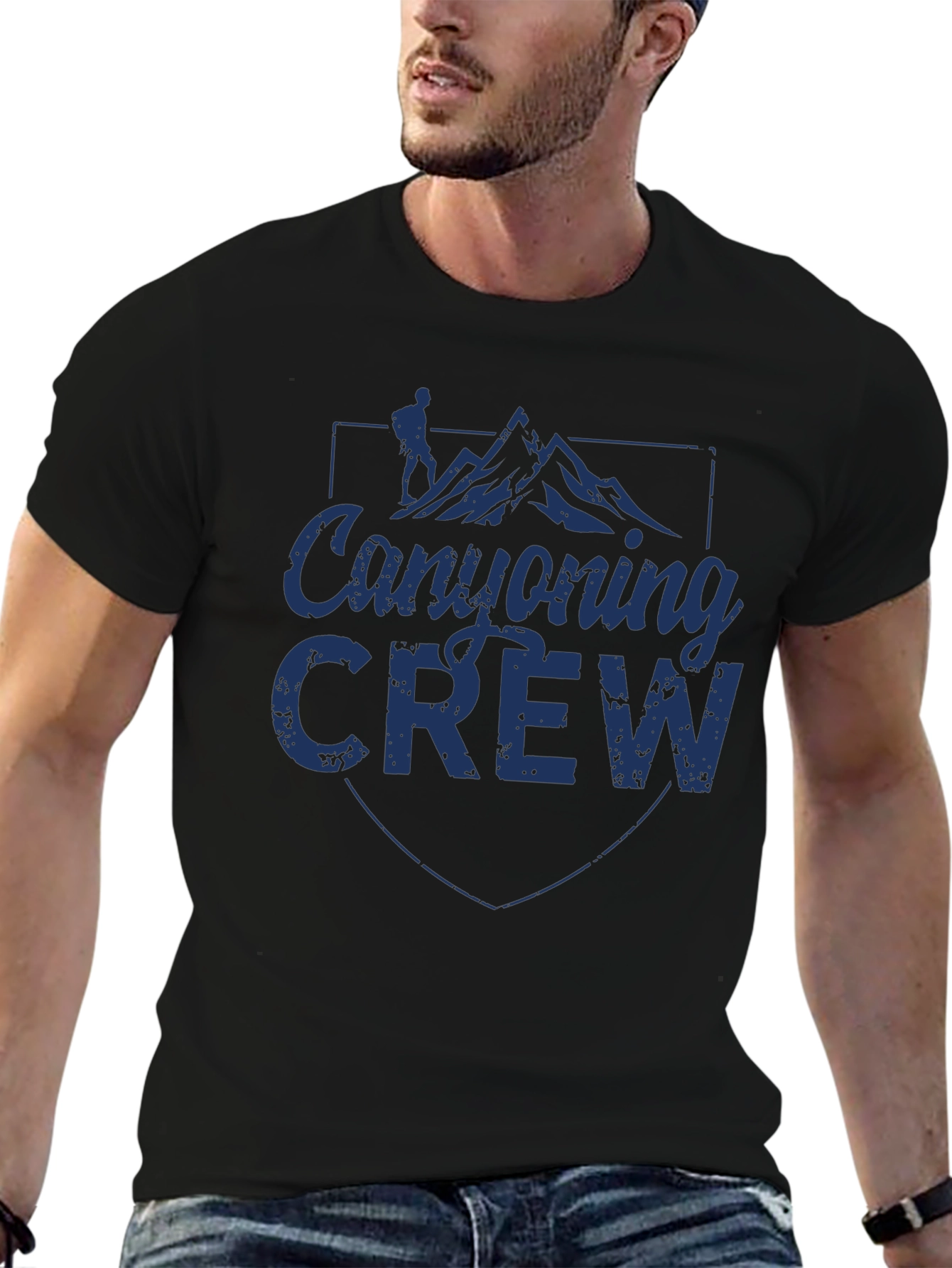 Canyoning Crew Black T-Shirt - Adventure Apparel