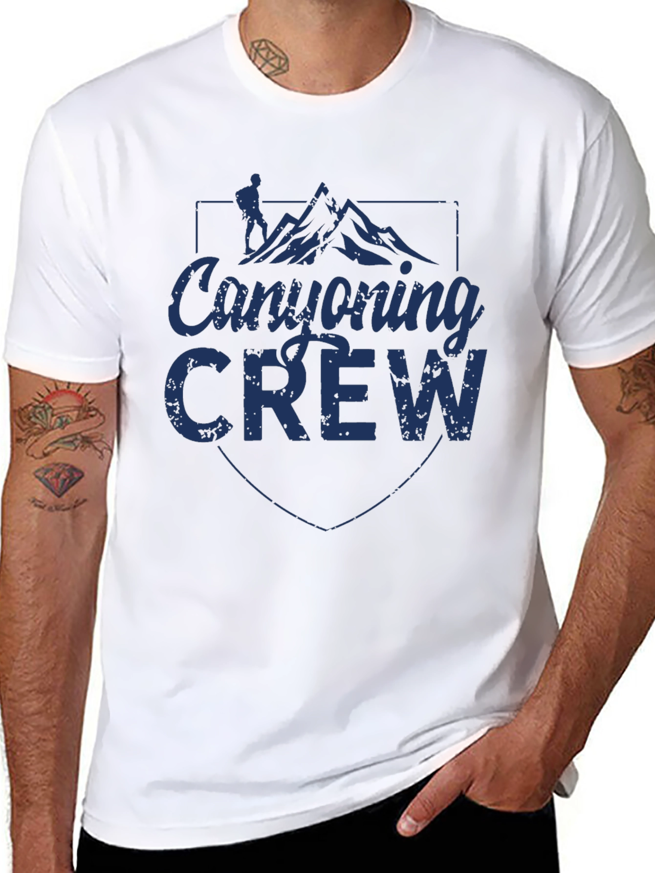 Canyoning Crew Black T-Shirt - Adventure Apparel