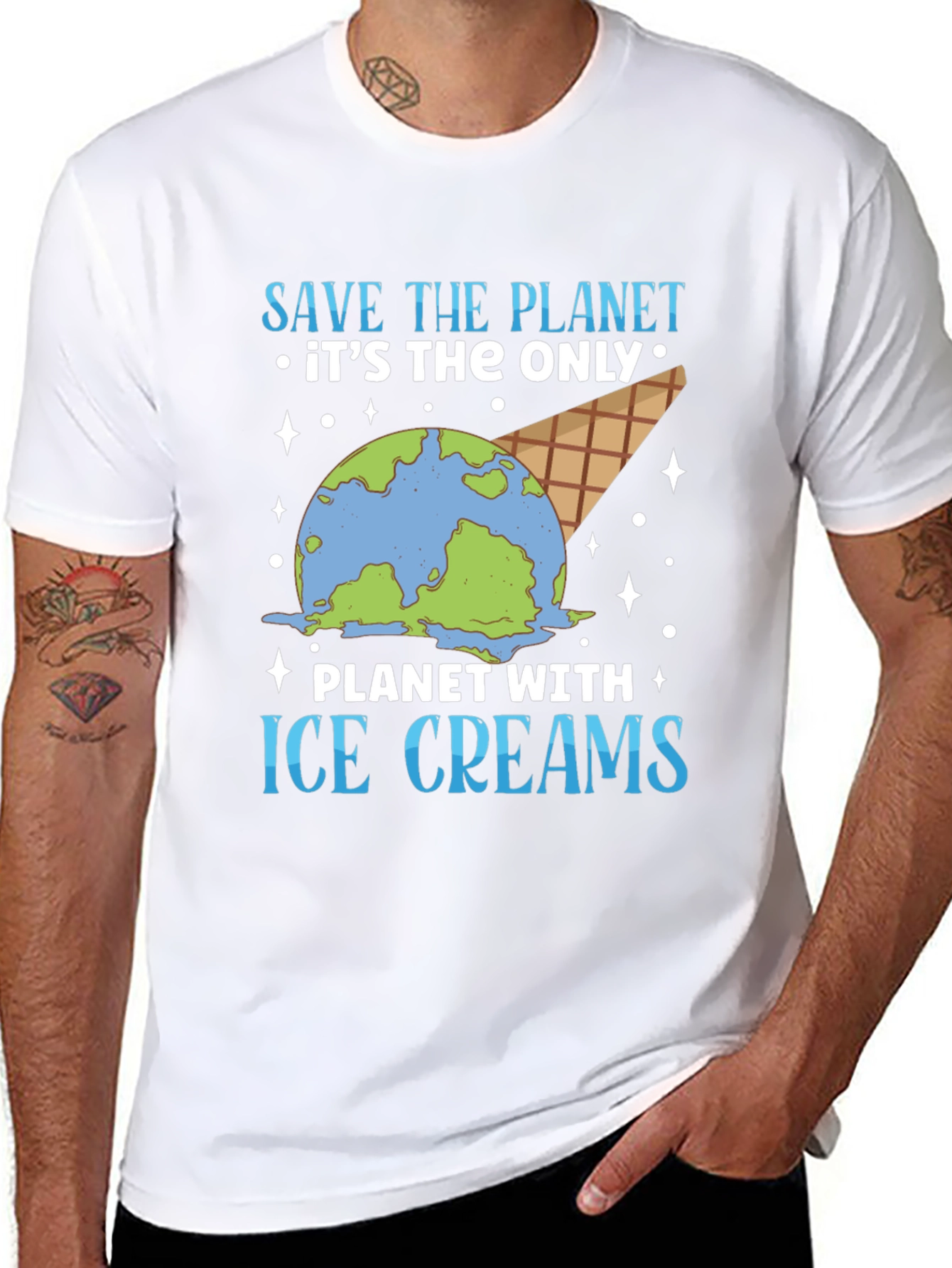 Save the Planet Ice Cream T-Shirt