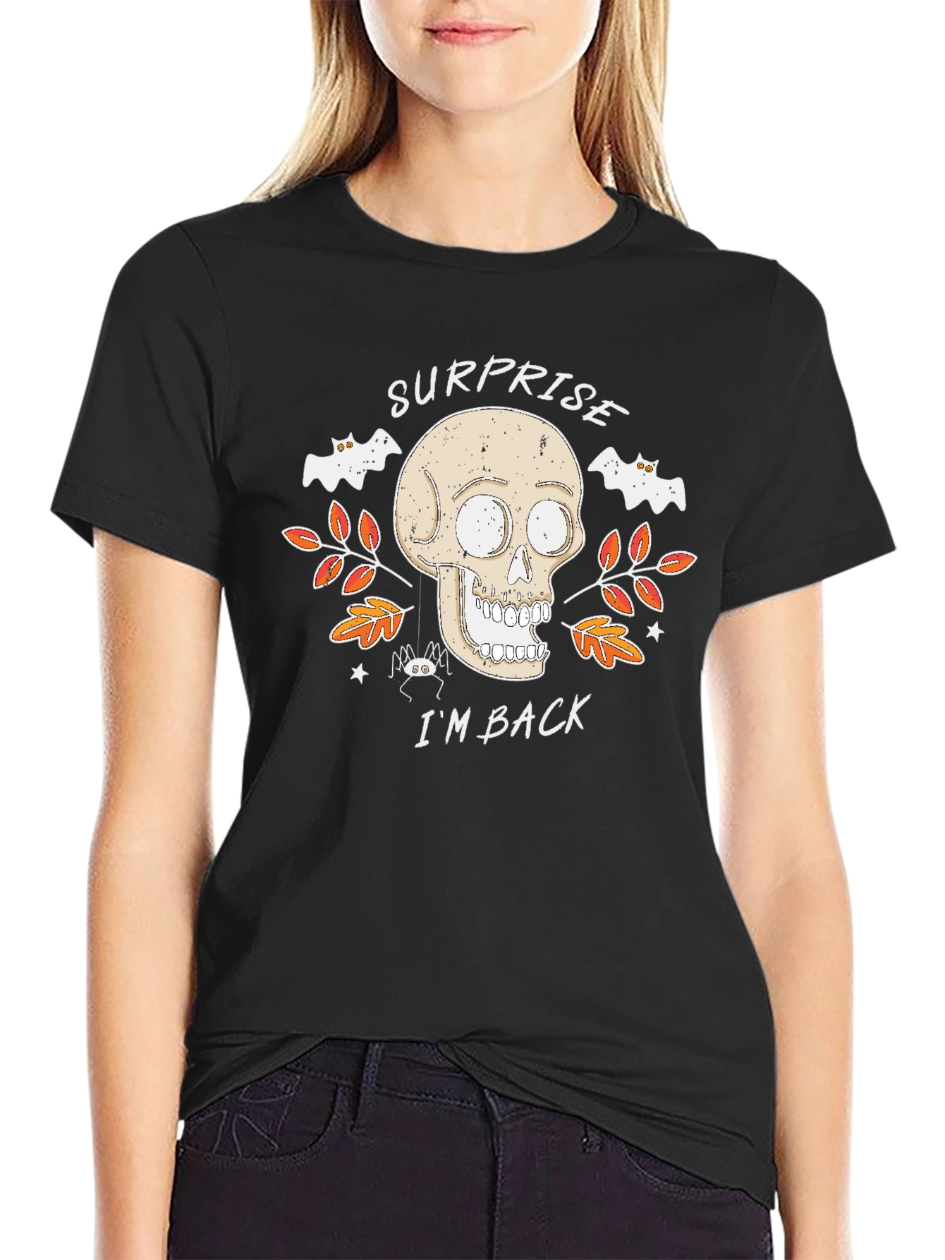 Surprise Im Back Halloween Skull T-Shirt