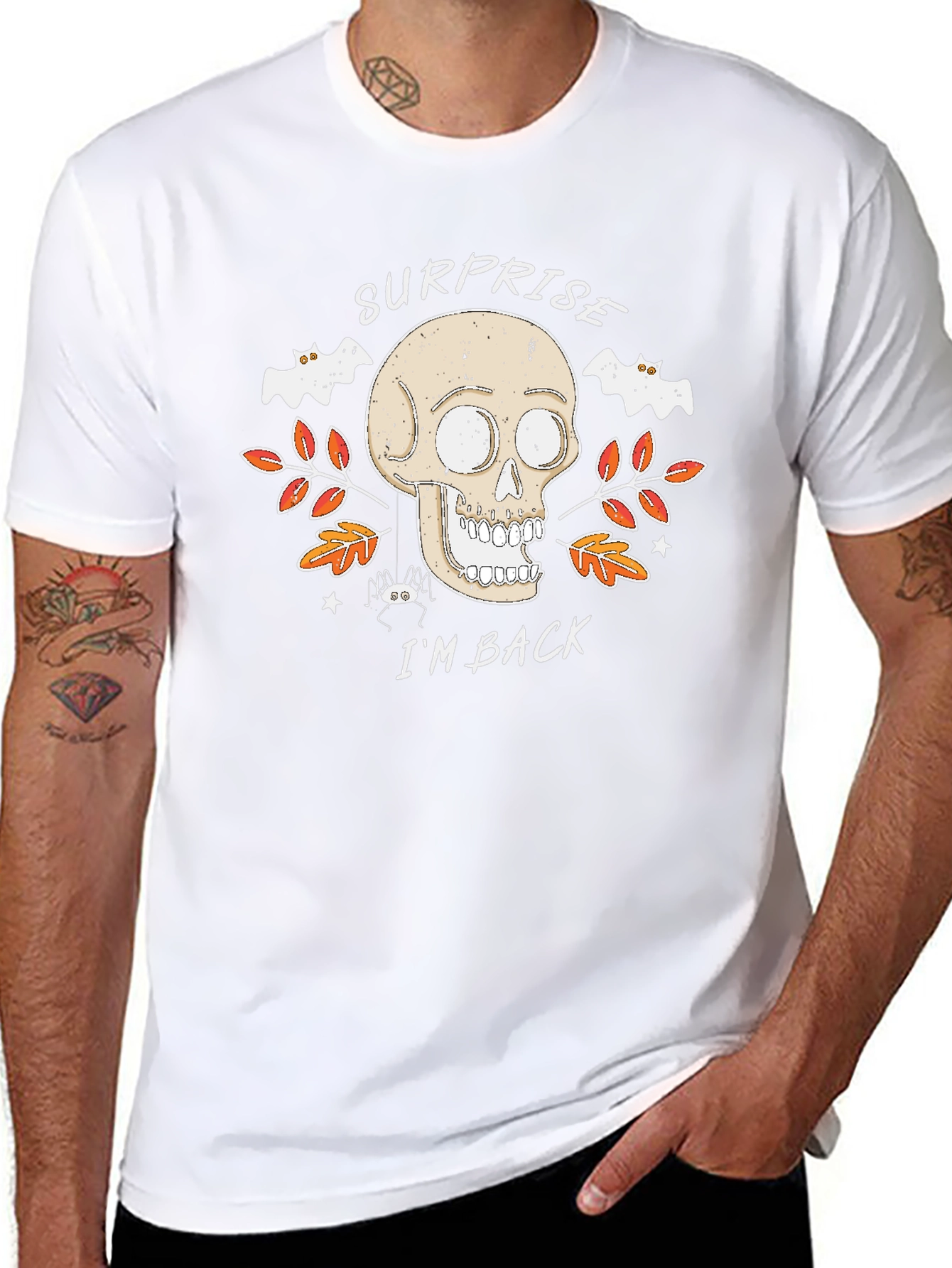 Surprise Im Back Halloween Skull T-Shirt