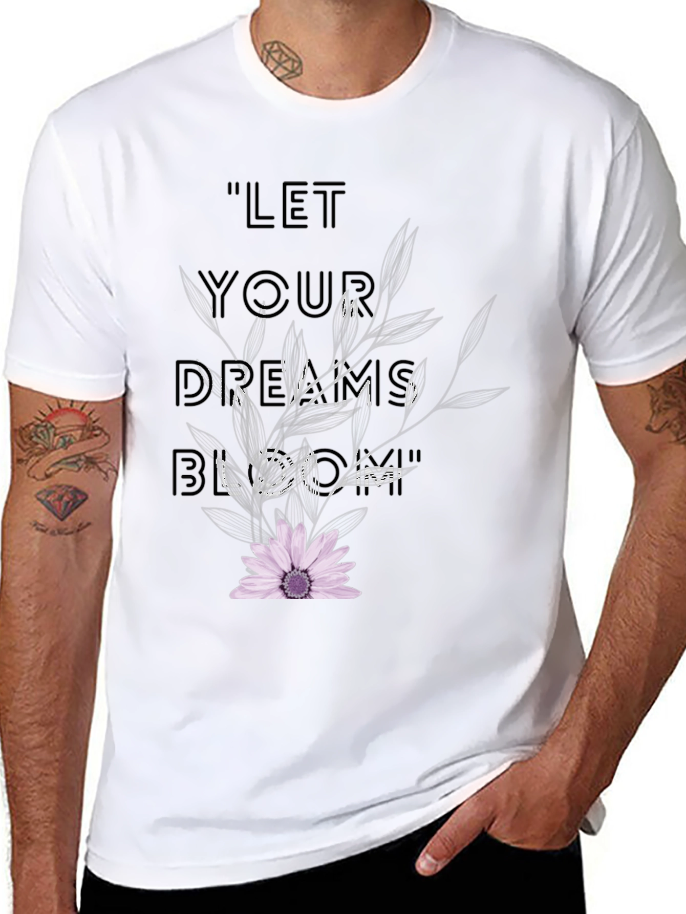 Dreams Bloom Tee - Floral Graphic T-Shirt