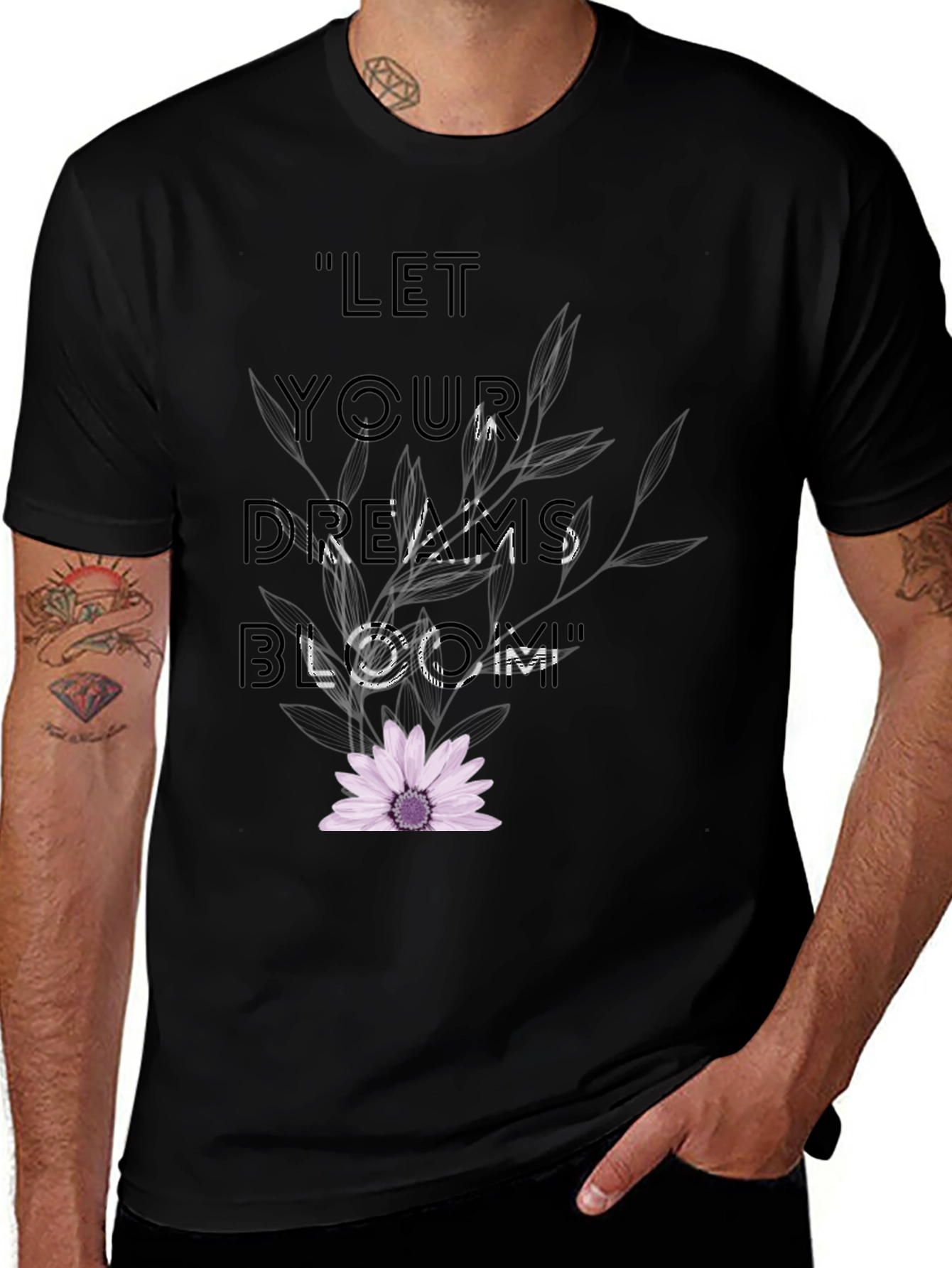 Dreams Bloom Tee - Floral Graphic T-Shirt