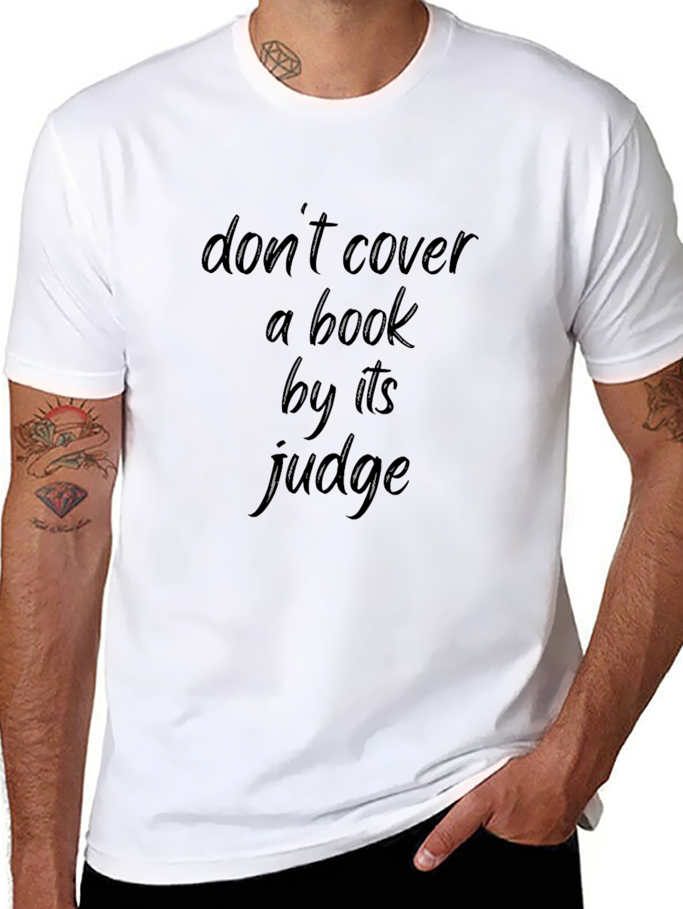 Dont Cover a Book by its Judge Black T-Shirt