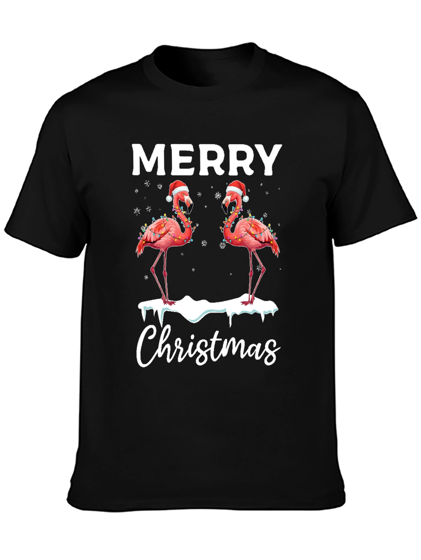 Merry Christmas Flamingo T-Shirt