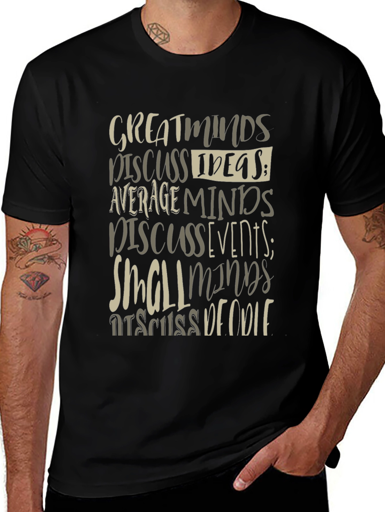 Great Minds Discuss Ideas Graphic Tee