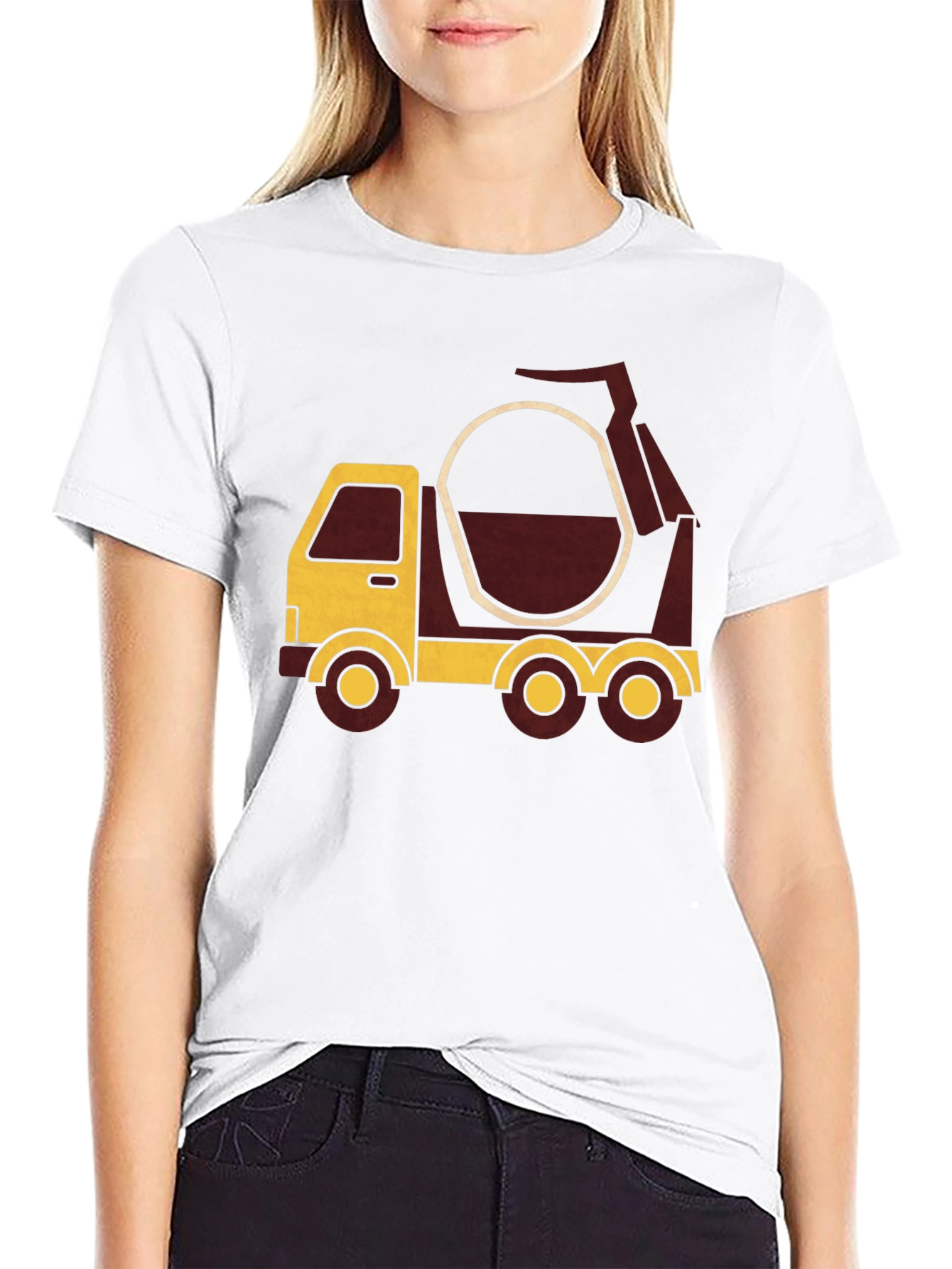 Cement Mixer Truck Graphic T-Shirt