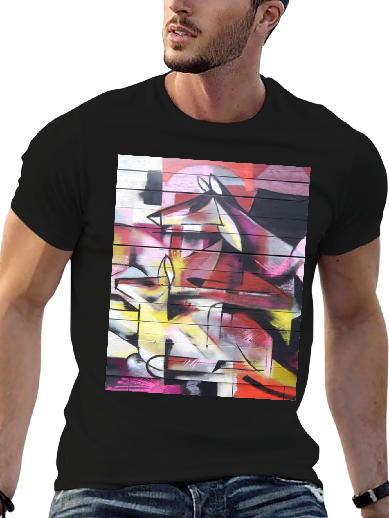 Abstract Graffiti Art Graphic T-Shirt
