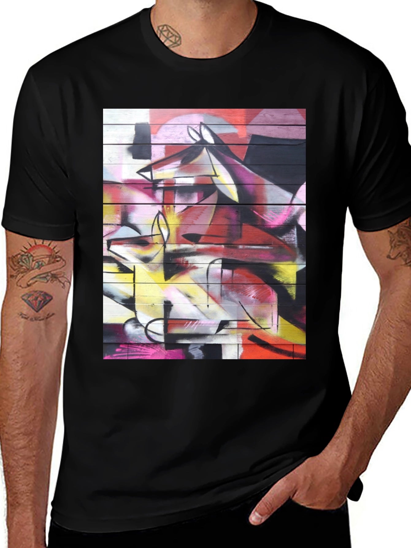 Abstract Graffiti Art Graphic T-Shirt