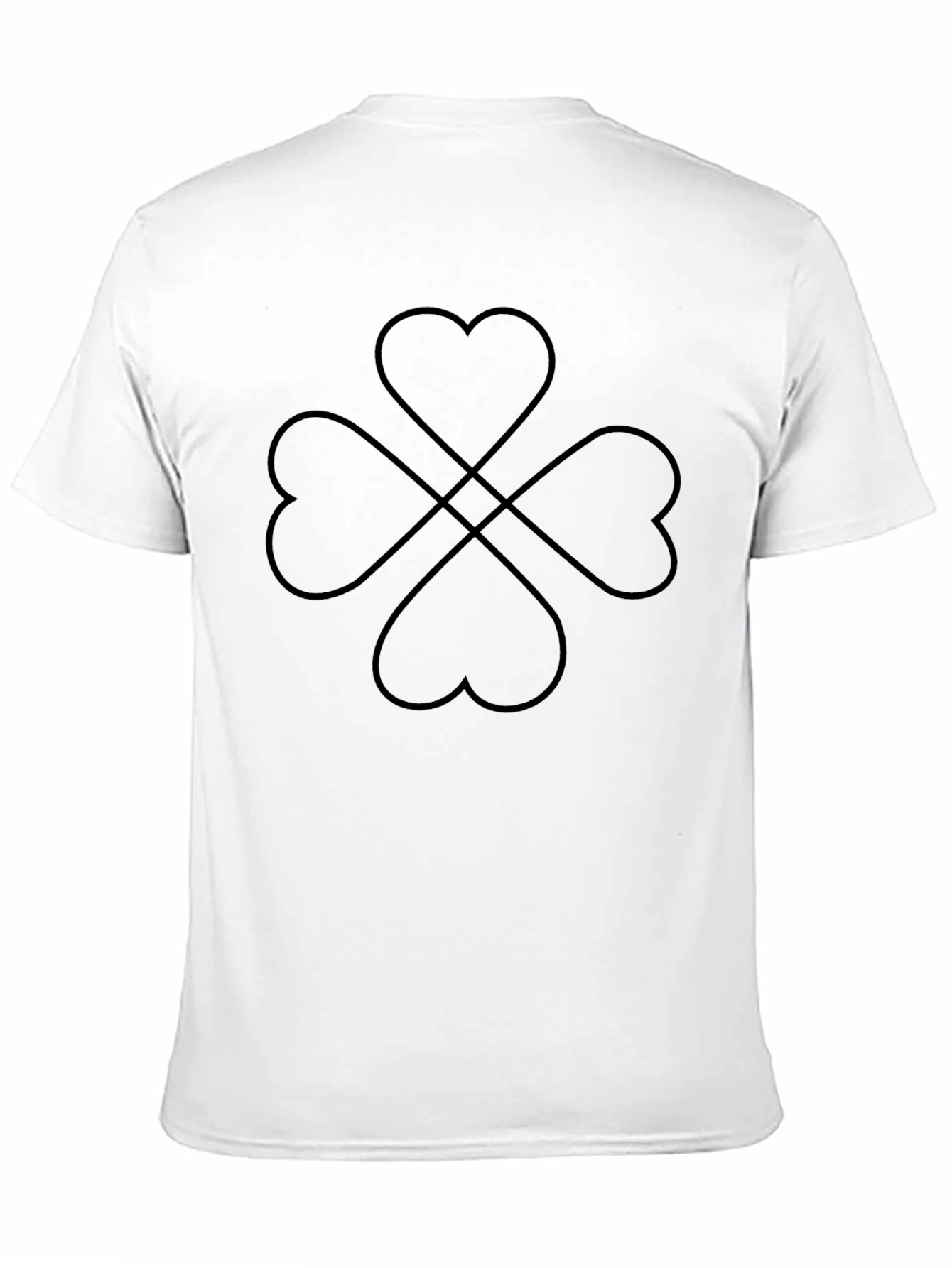 Heart Clover Black Graphic Tee
