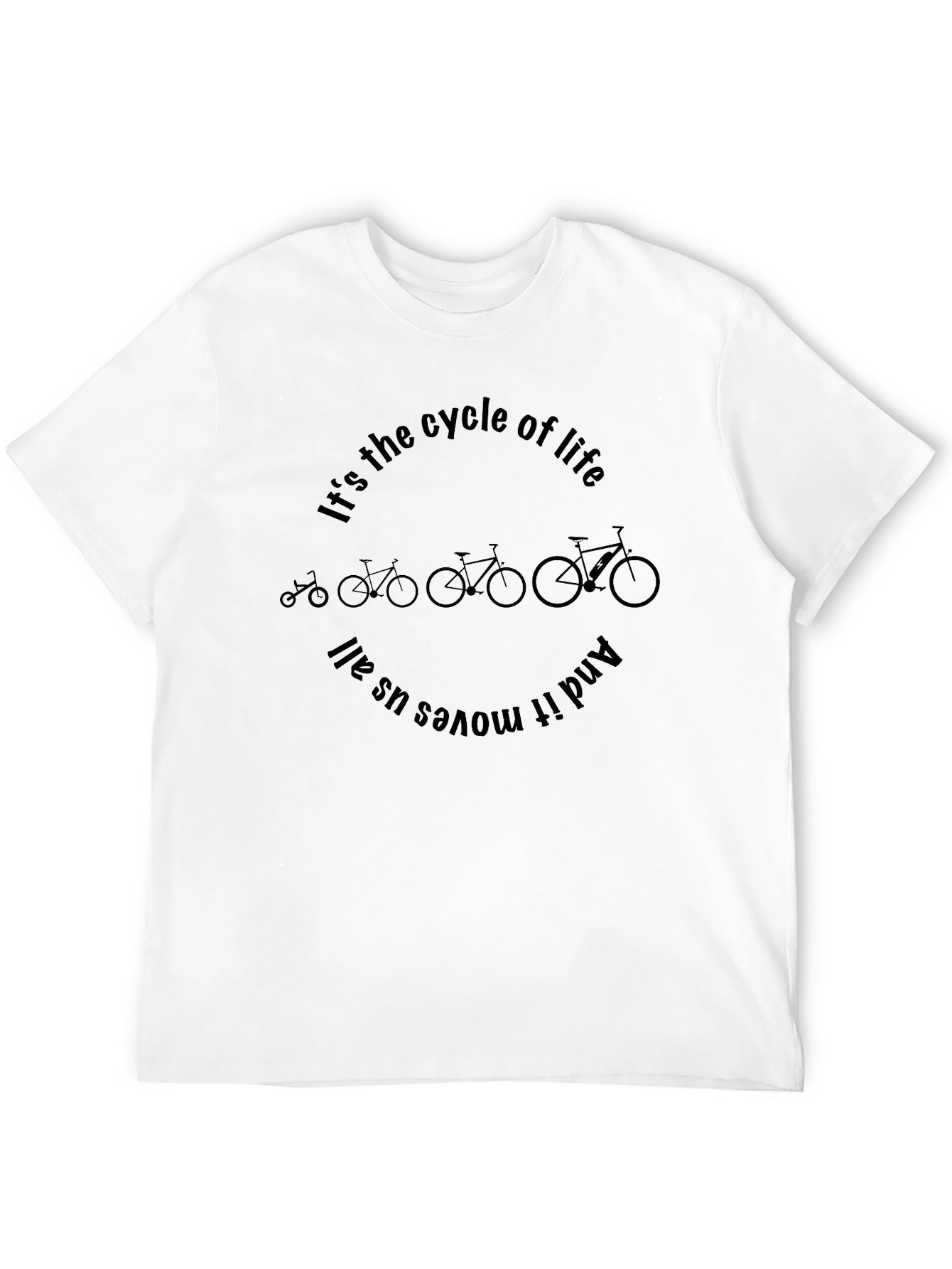 Cycle of Life Graphic Tee - Black