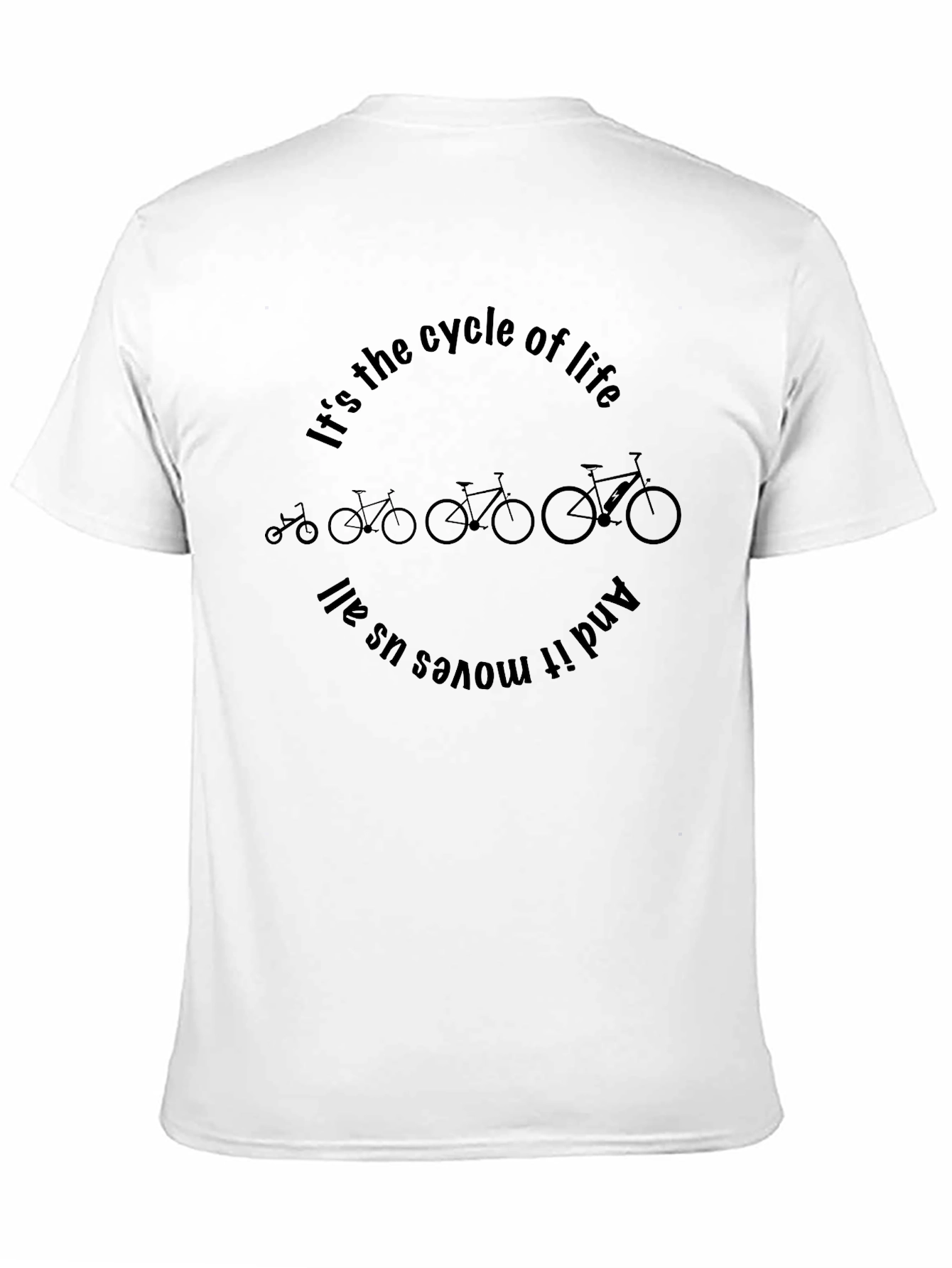 Cycle of Life Graphic Tee - Black