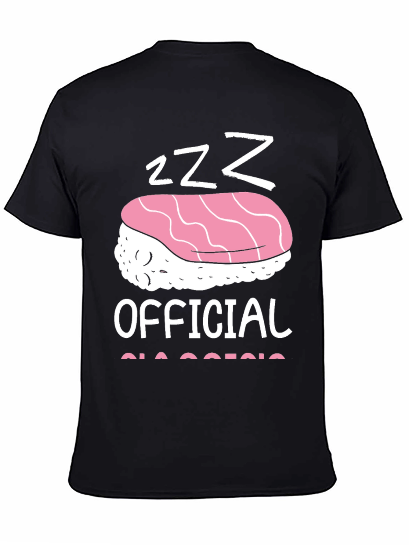 Sushi Lover Black Graphic Tee