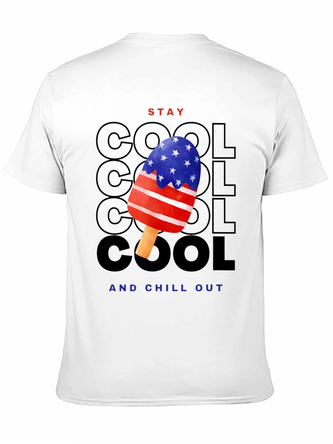 Stay Cool Patriotic Popsicle Graphic Tee