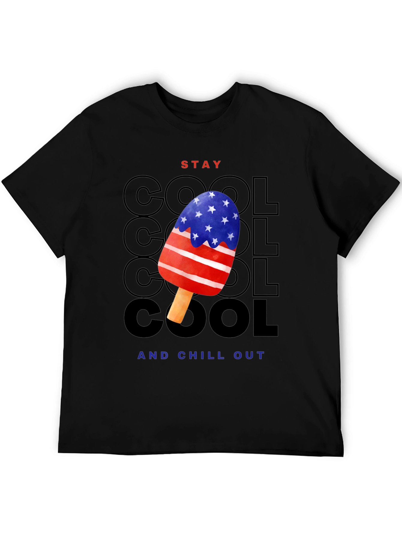 Stay Cool Patriotic Popsicle Graphic Tee