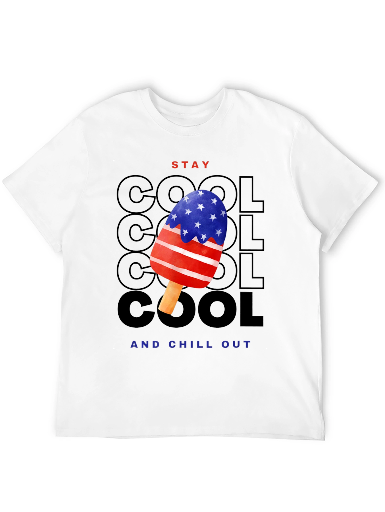 Stay Cool Patriotic Popsicle Graphic Tee