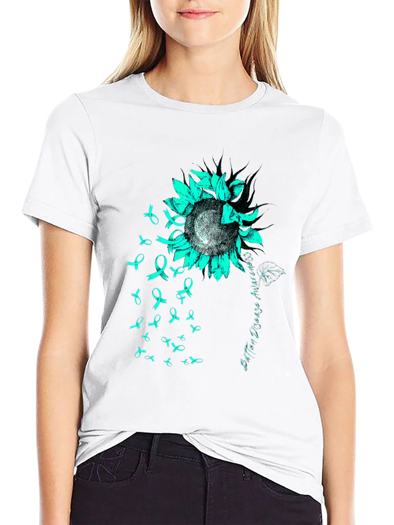 Batten Disease Awareness Sunflower T-Shirt