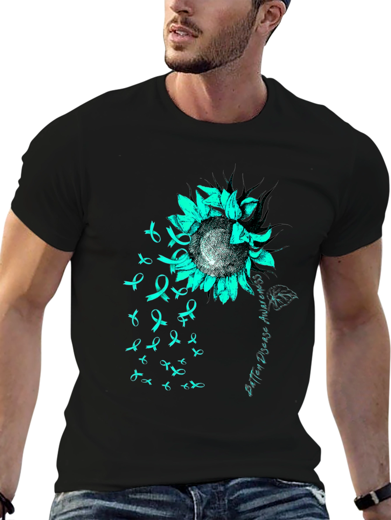 Batten Disease Awareness Sunflower T-Shirt