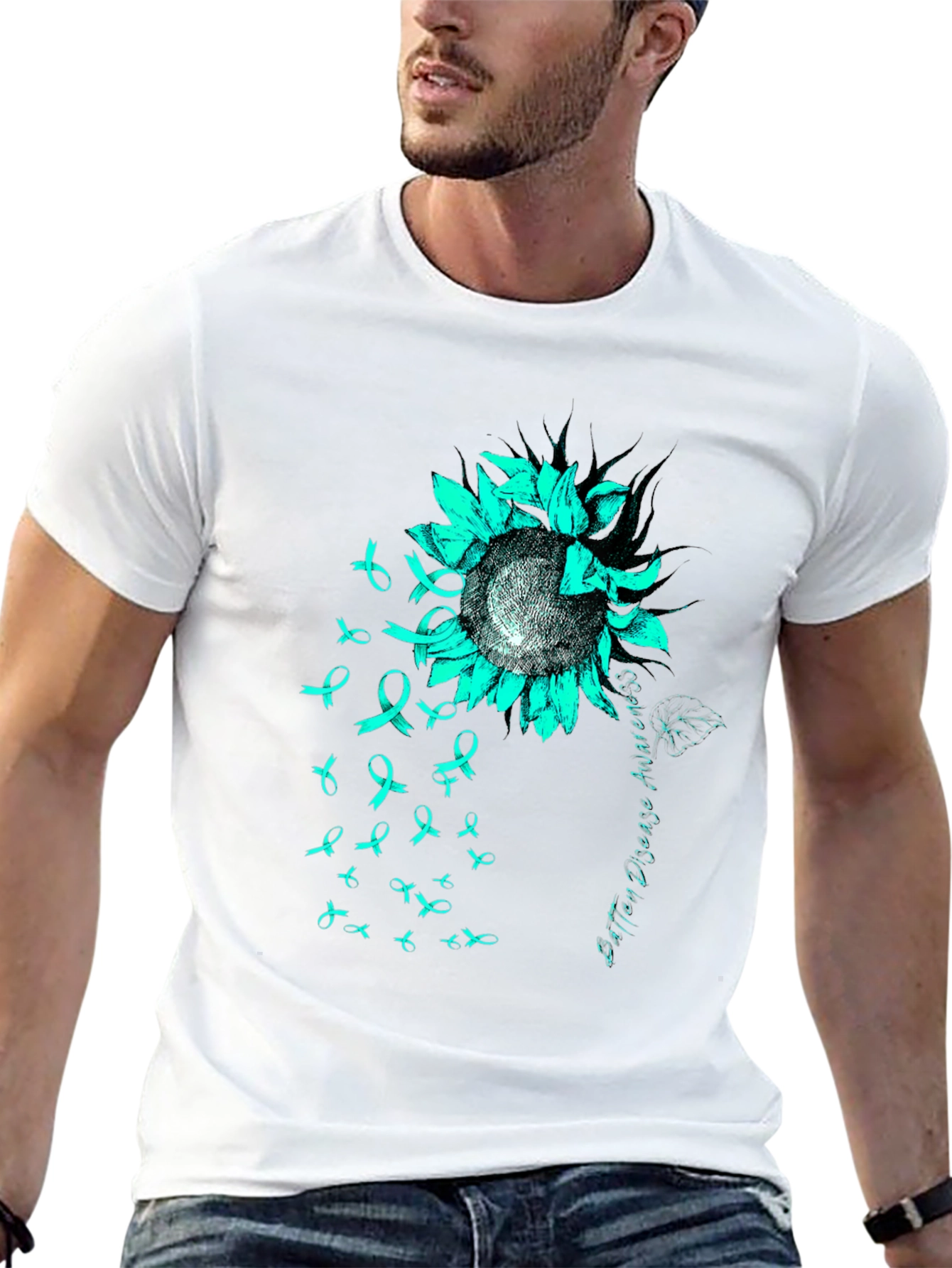 Batten Disease Awareness Sunflower T-Shirt