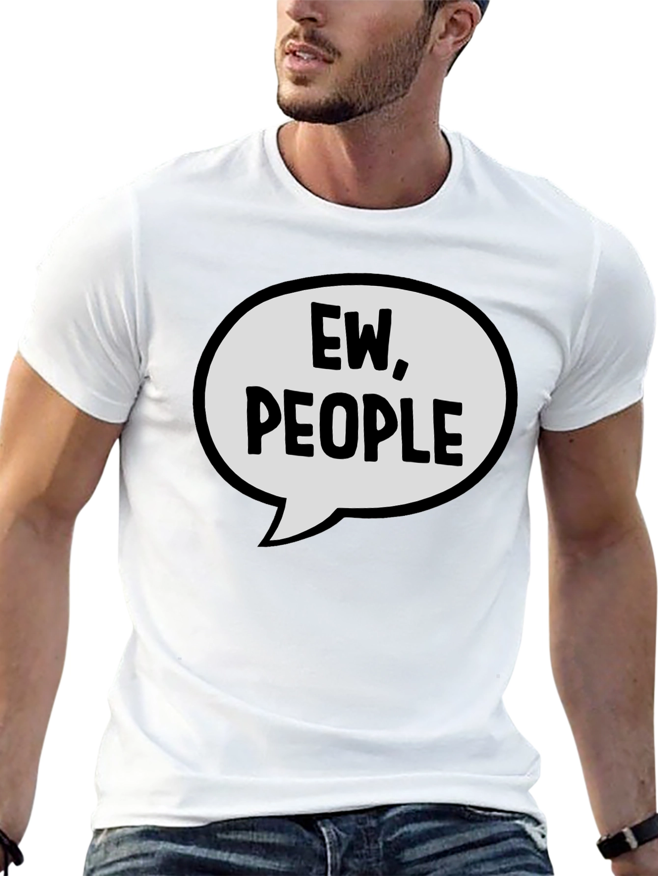 Ew People T-Shirt - Funny Sarcastic Introvert Tee