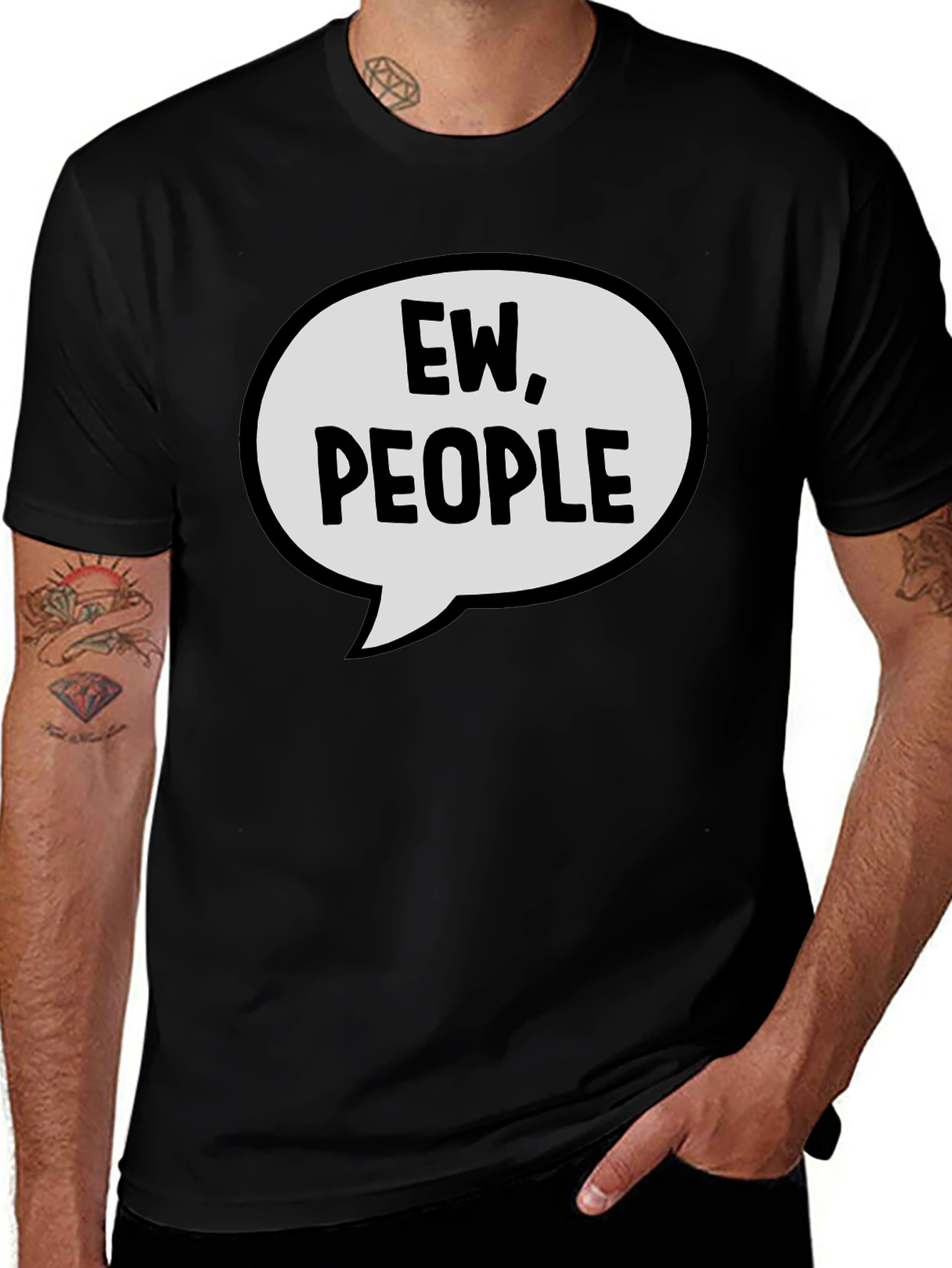 Ew People T-Shirt - Funny Sarcastic Introvert Tee