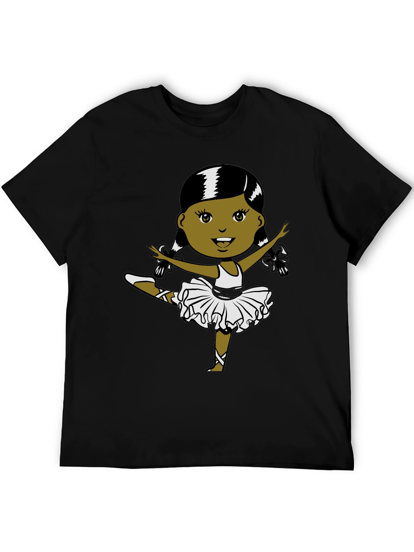 Ballerina Graphic T-Shirt - Black