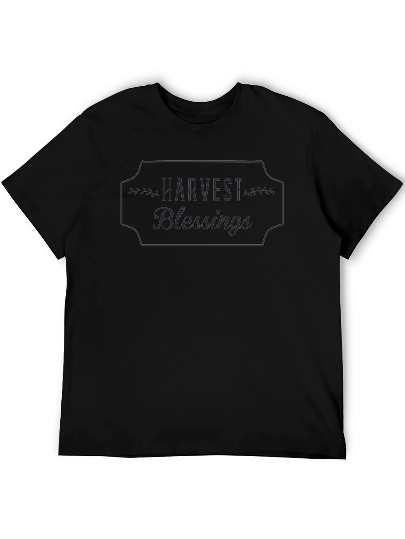 Harvest Blessings Graphic T-Shirt - Black