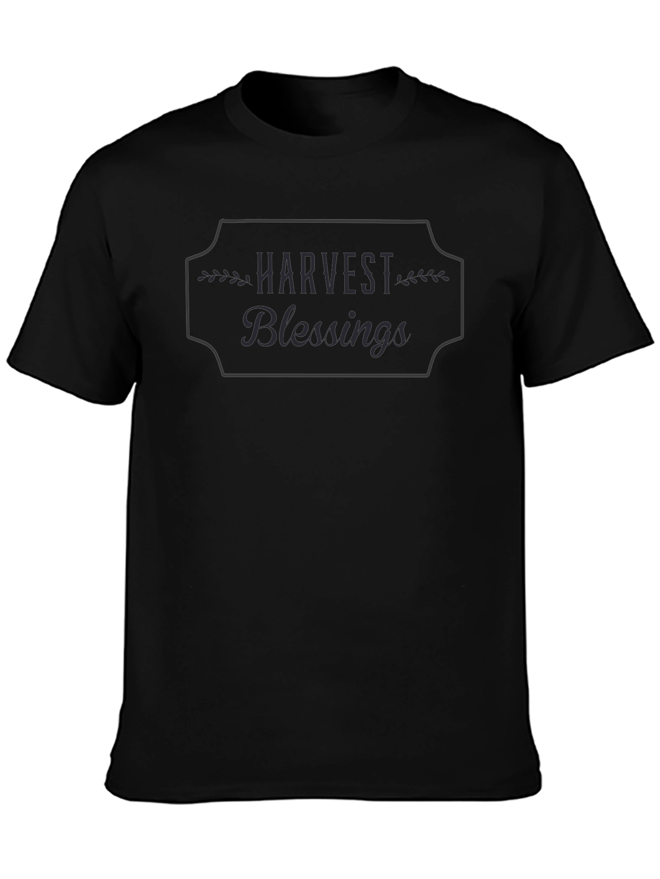 Harvest Blessings Graphic T-Shirt - Black