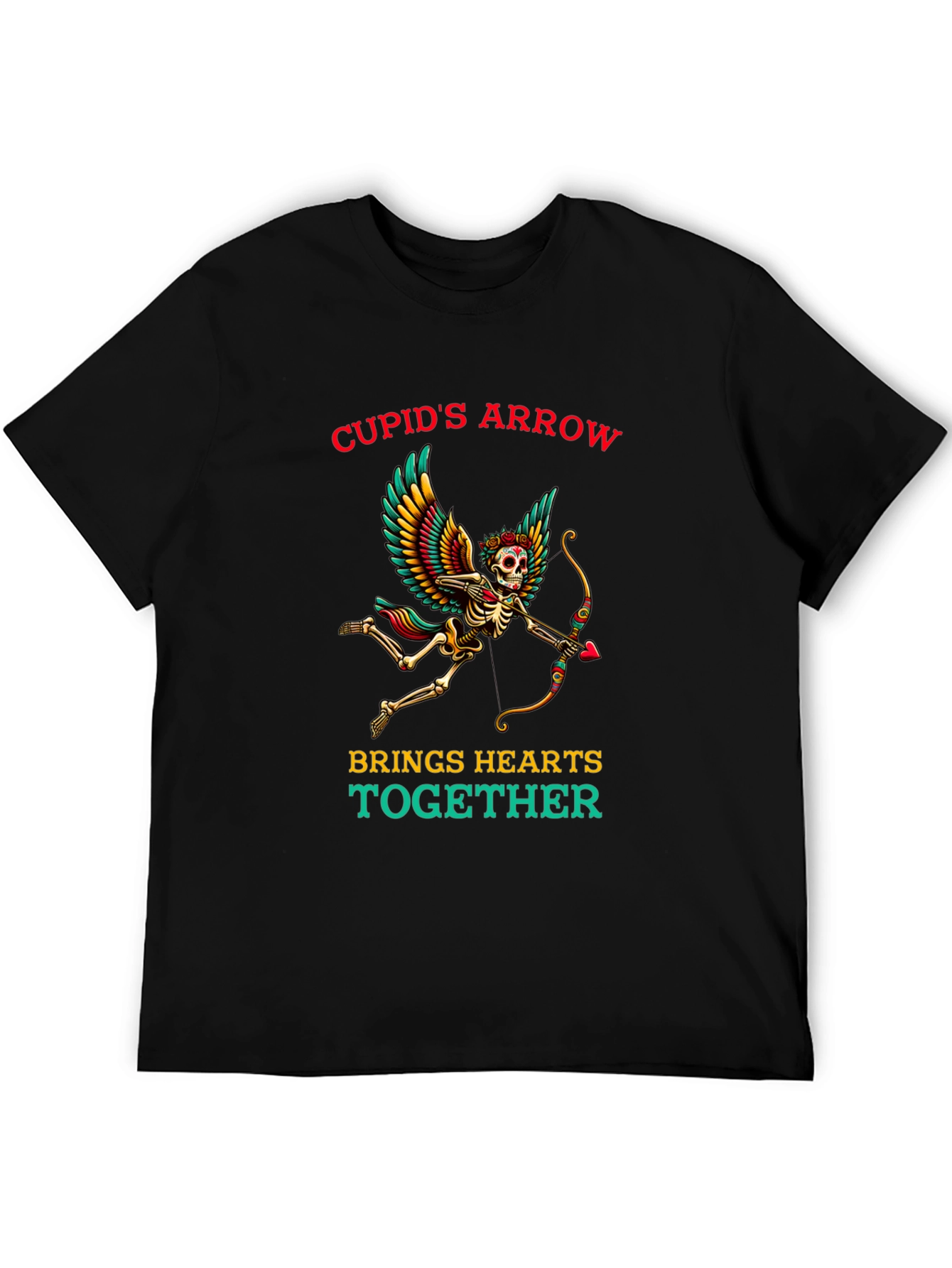 Cupids Arrow Skeleton Graphic Tee - Valentines Day