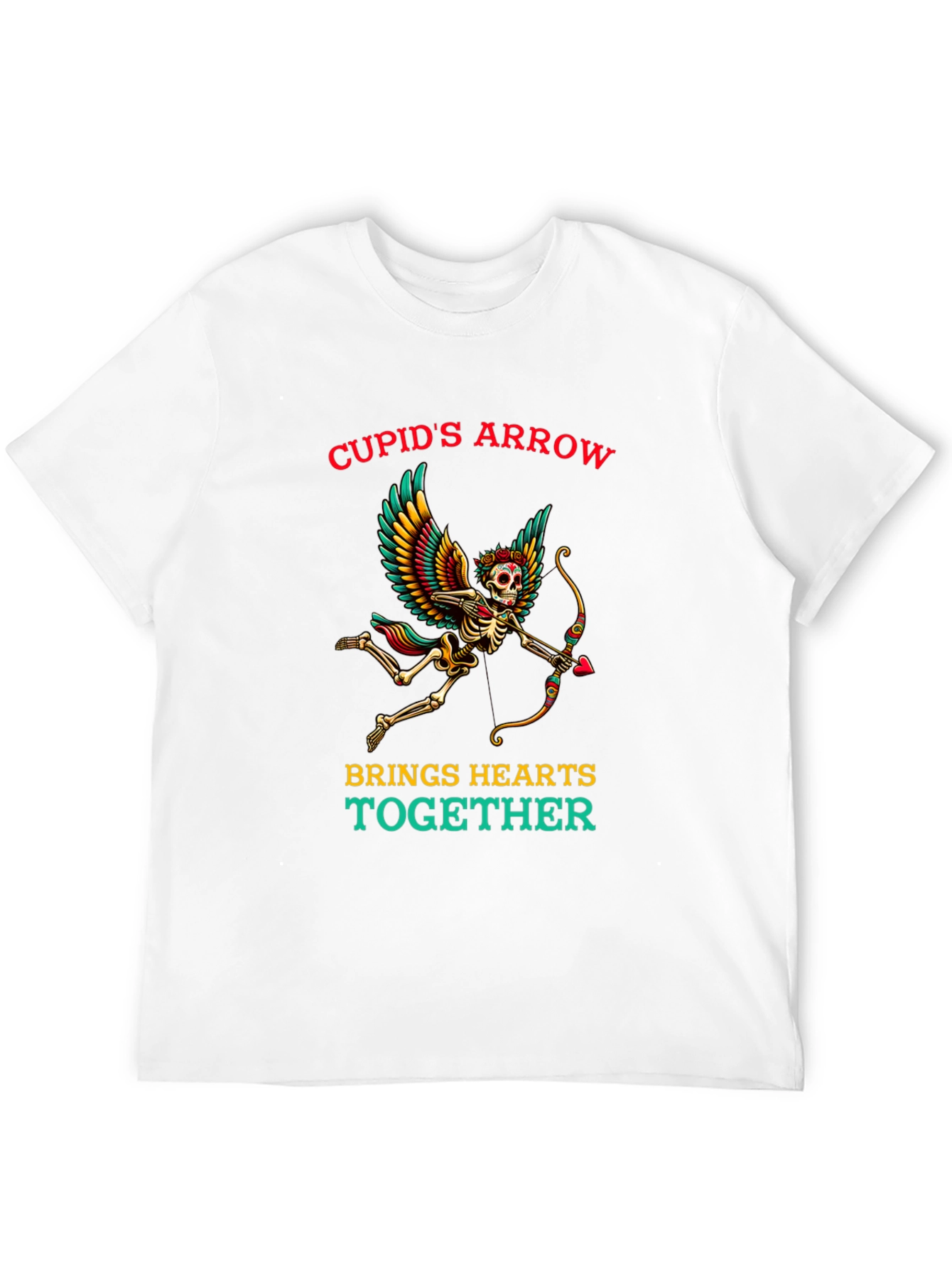 Cupids Arrow Skeleton Graphic Tee - Valentines Day