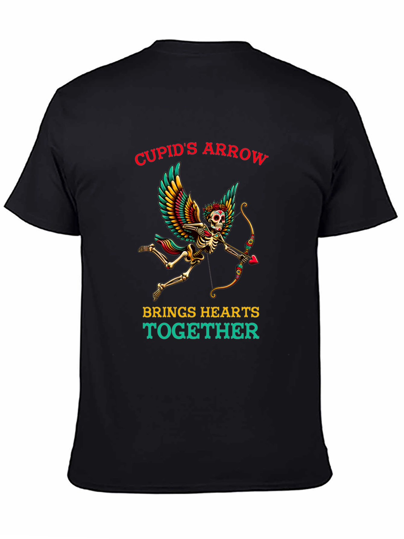 Cupids Arrow Skeleton Graphic Tee - Valentines Day