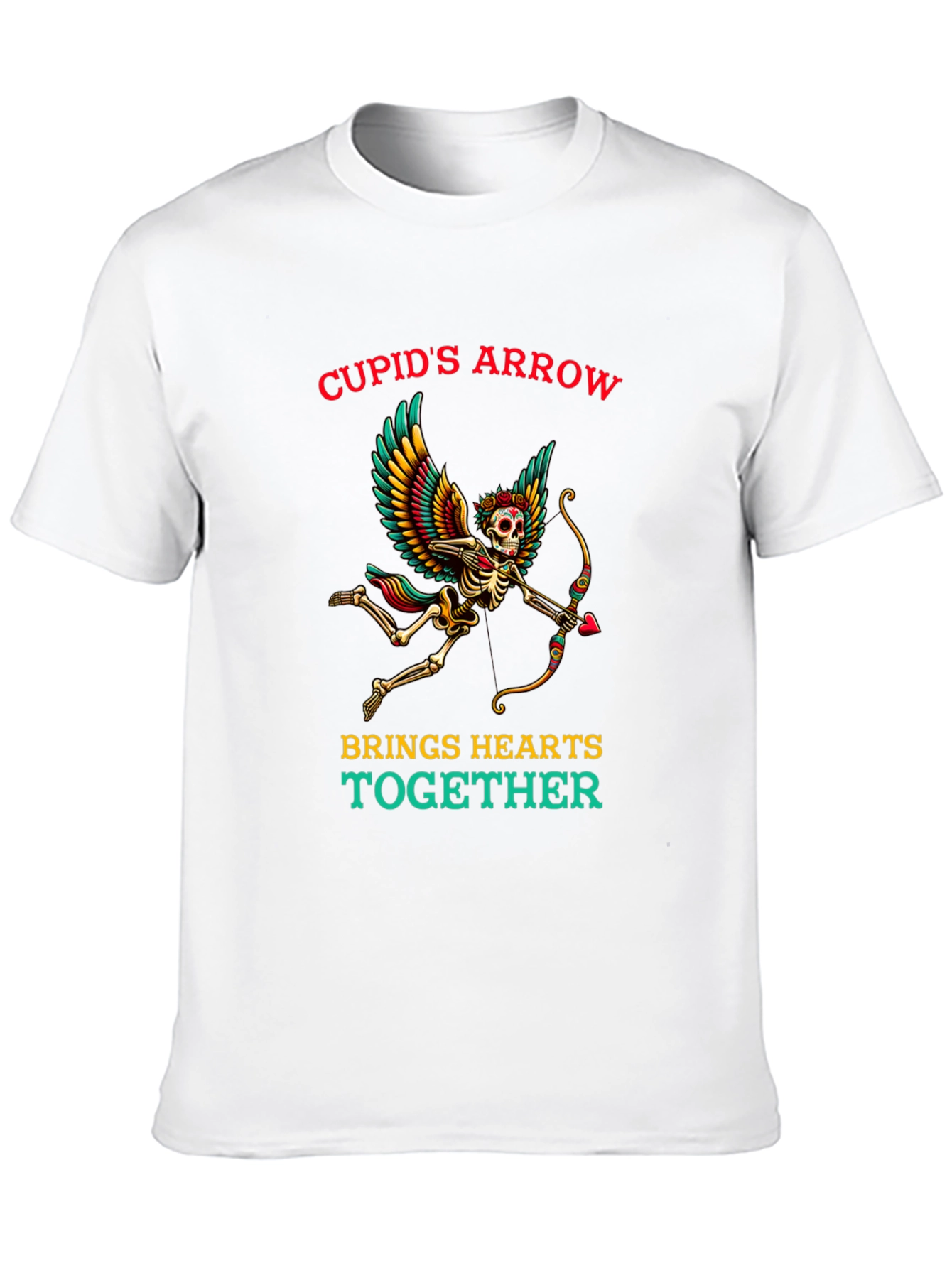 Cupids Arrow Skeleton Graphic Tee - Valentines Day